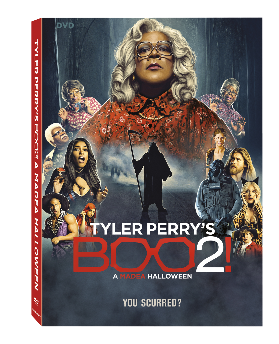 Tyler Perry's Boo 2! A Madea Halloween DVD Cover (Lionsgagte Home Entertainment)