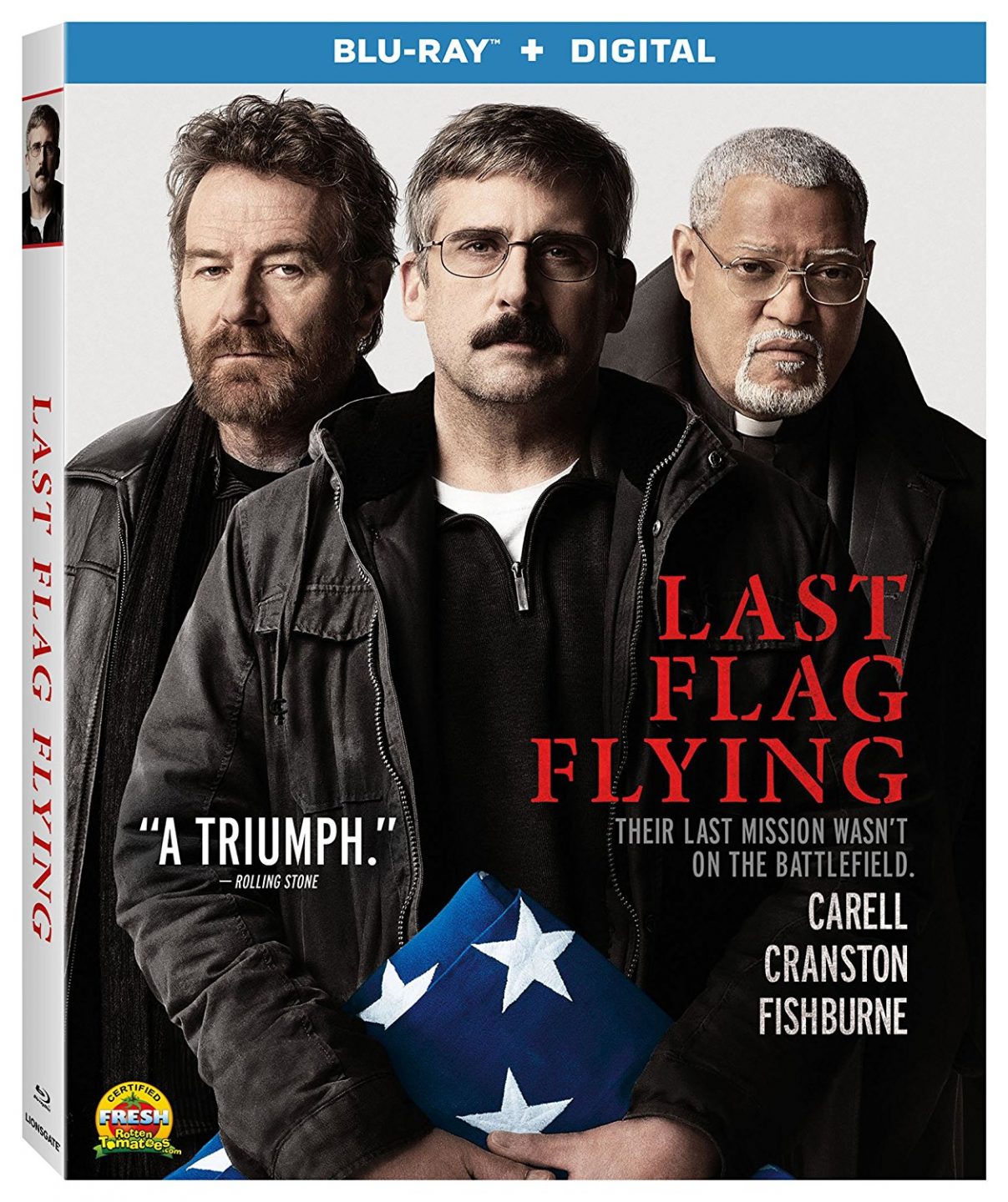 Last Flag Flying Blu-Ray Combo cover (Lionsgate Home Entertainment)