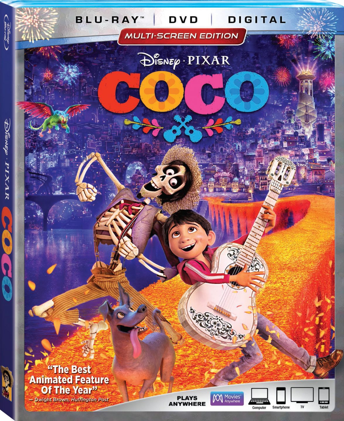 Coco Blu-Ray Combo cover (Walt Disney Studios Home Entertainment)