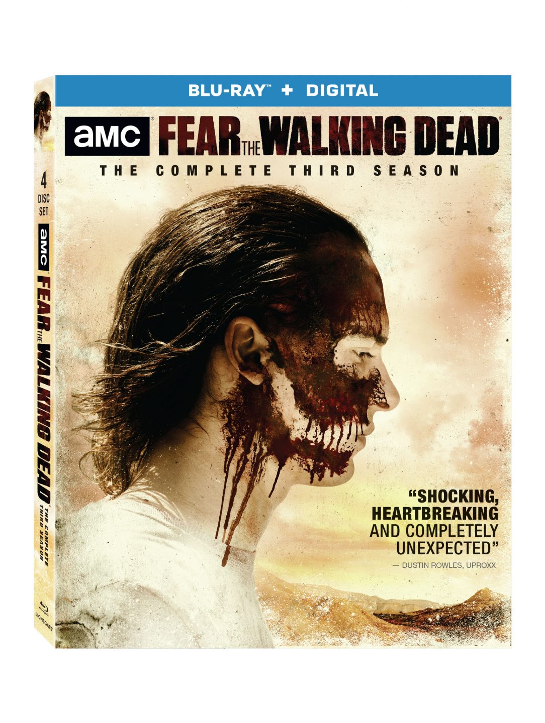 Fear The Walking Dead Season Three Blu-Ray/Digital HD cover(Lionsgate Home Entertainment)