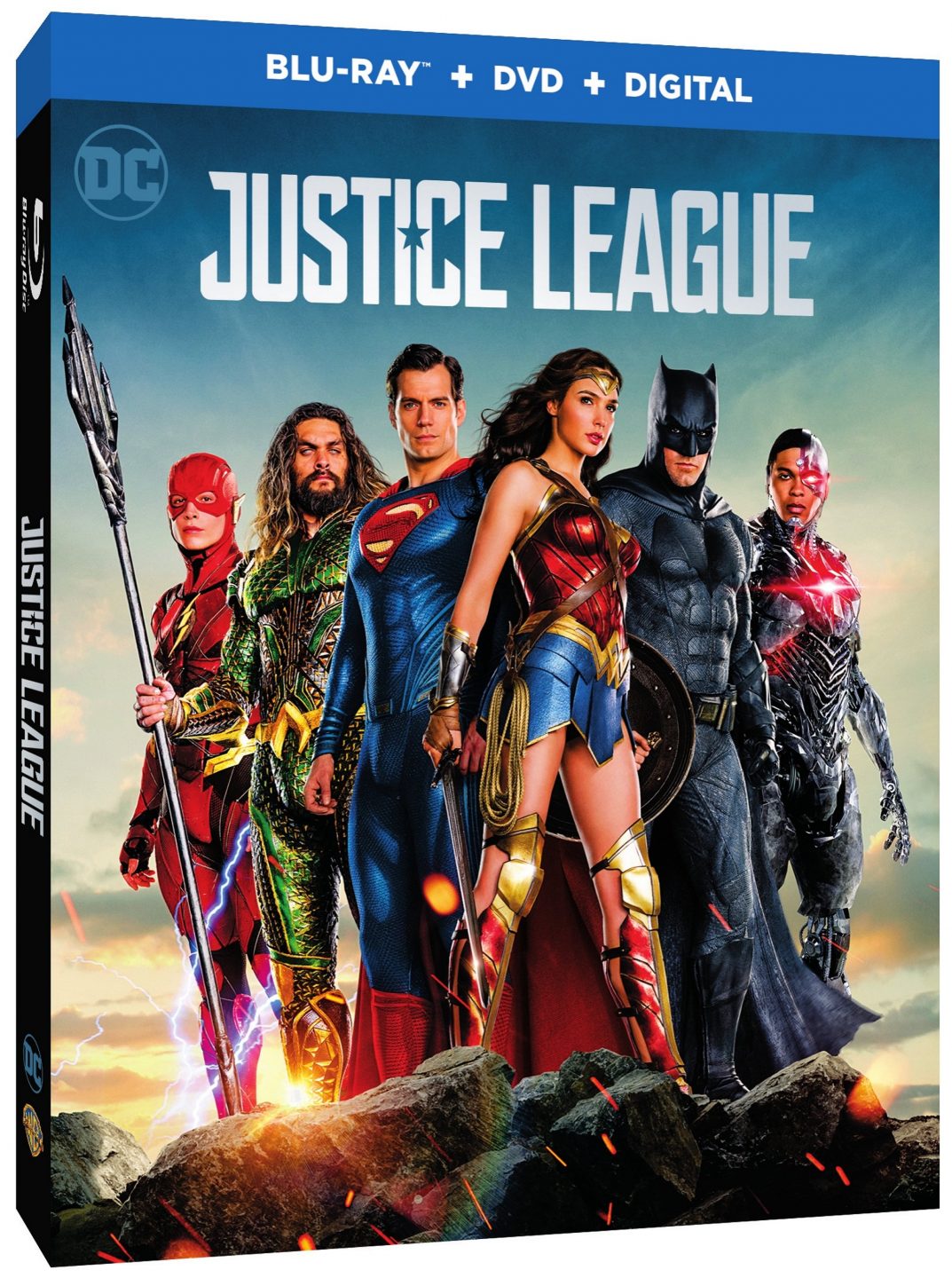 Justice League Blu-Ray Combo cover (Warner Bros. Home Entertainment)