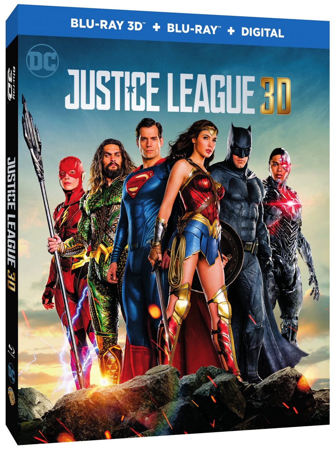 Justice League 3D Blu-Ray Combo cover (Warner Bros. Home Entertainment)