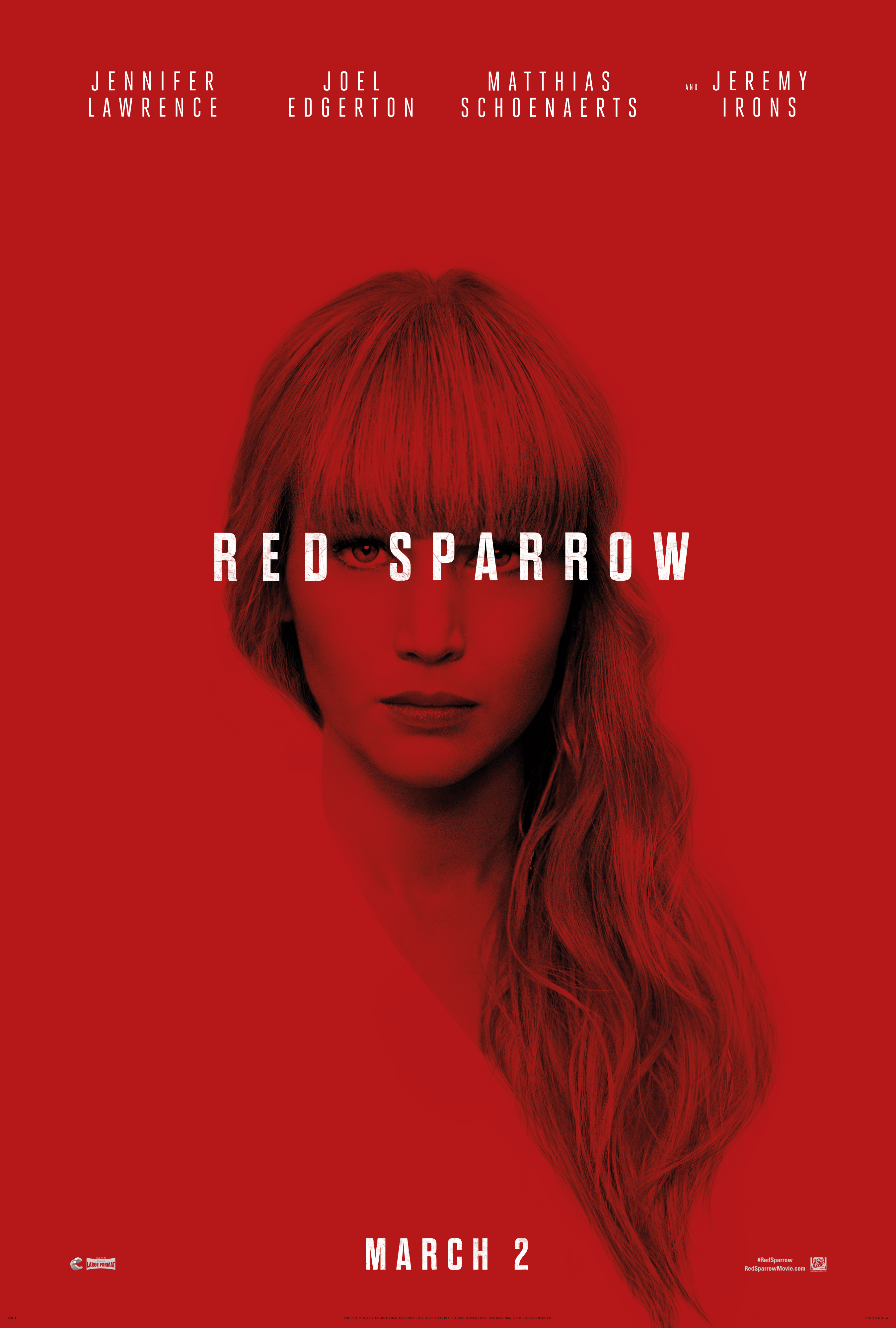 Red Sparrow poster (20th Century Fox)