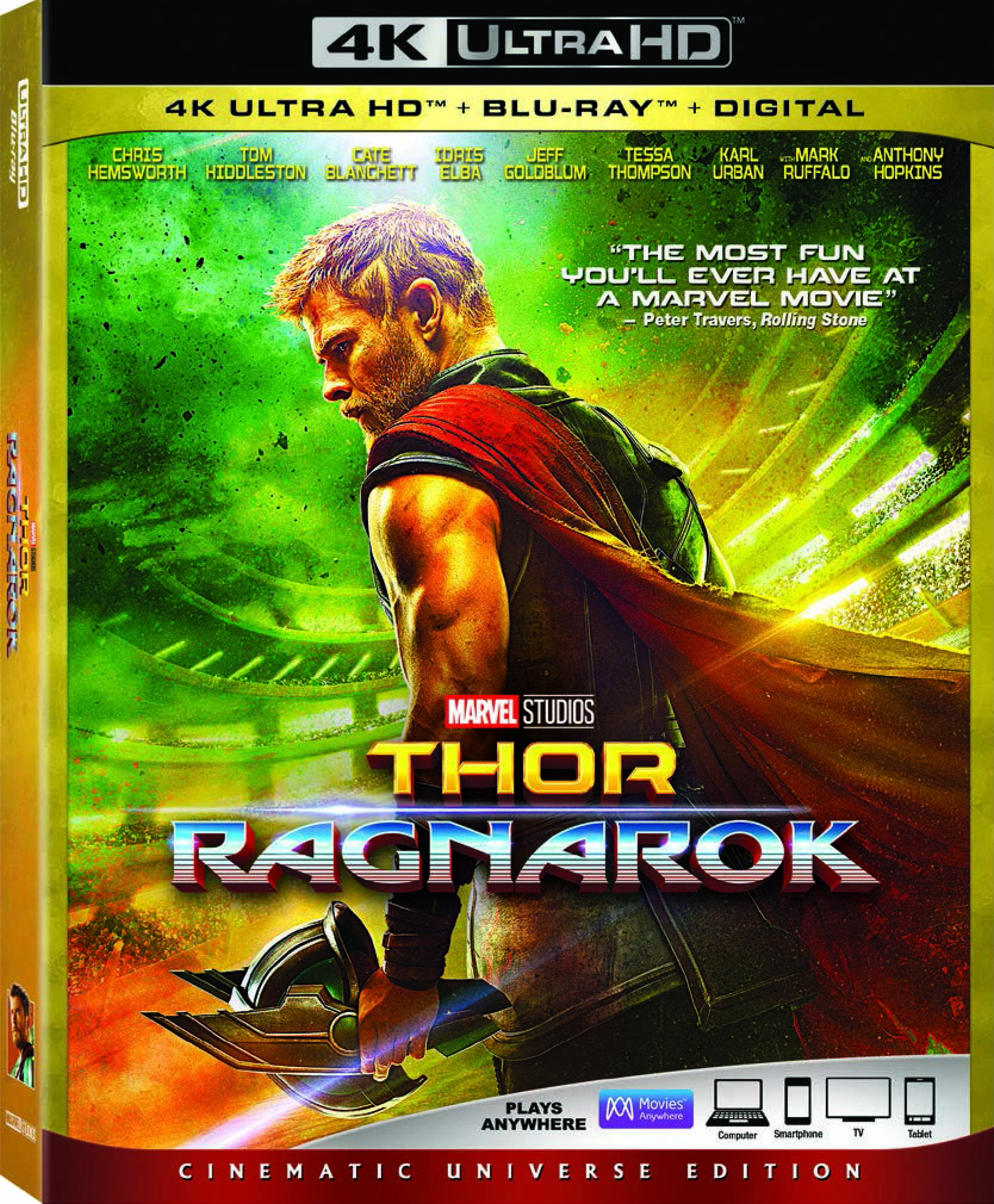 Thor: Ragnarok 4K Ultra HD/Blu-Ray/Digital HD (Disney Home Entertainment)