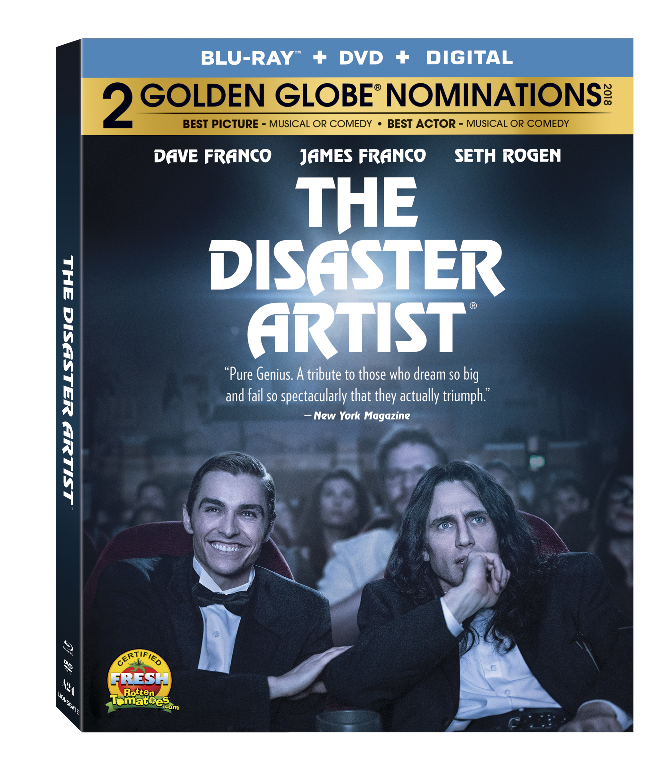 The Disaster Artist Blu-Ray Combo cover (Lionsgate Home Entertainment)