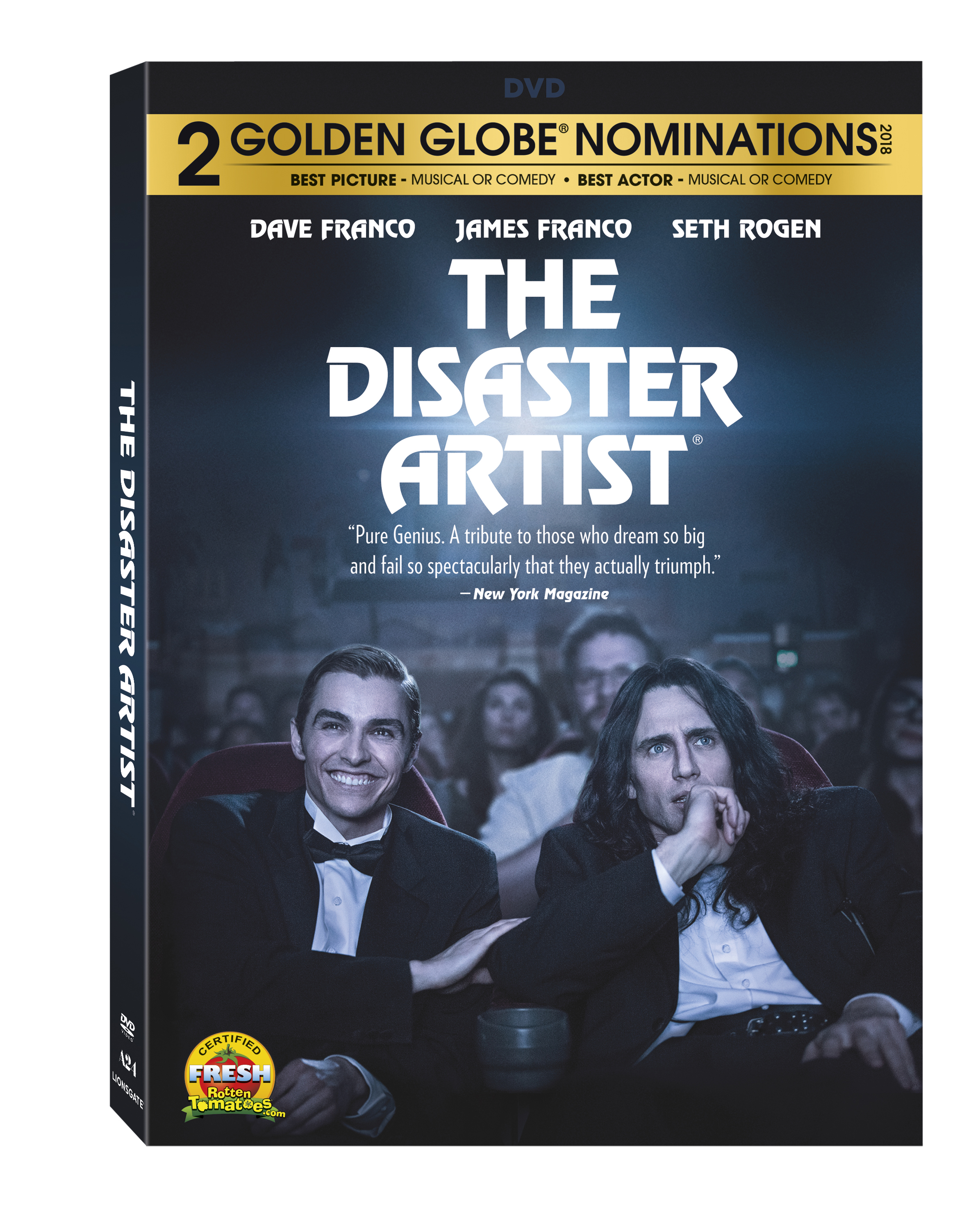 The Disaster Artist DVD cover (Lionsgate Home Entertainment)