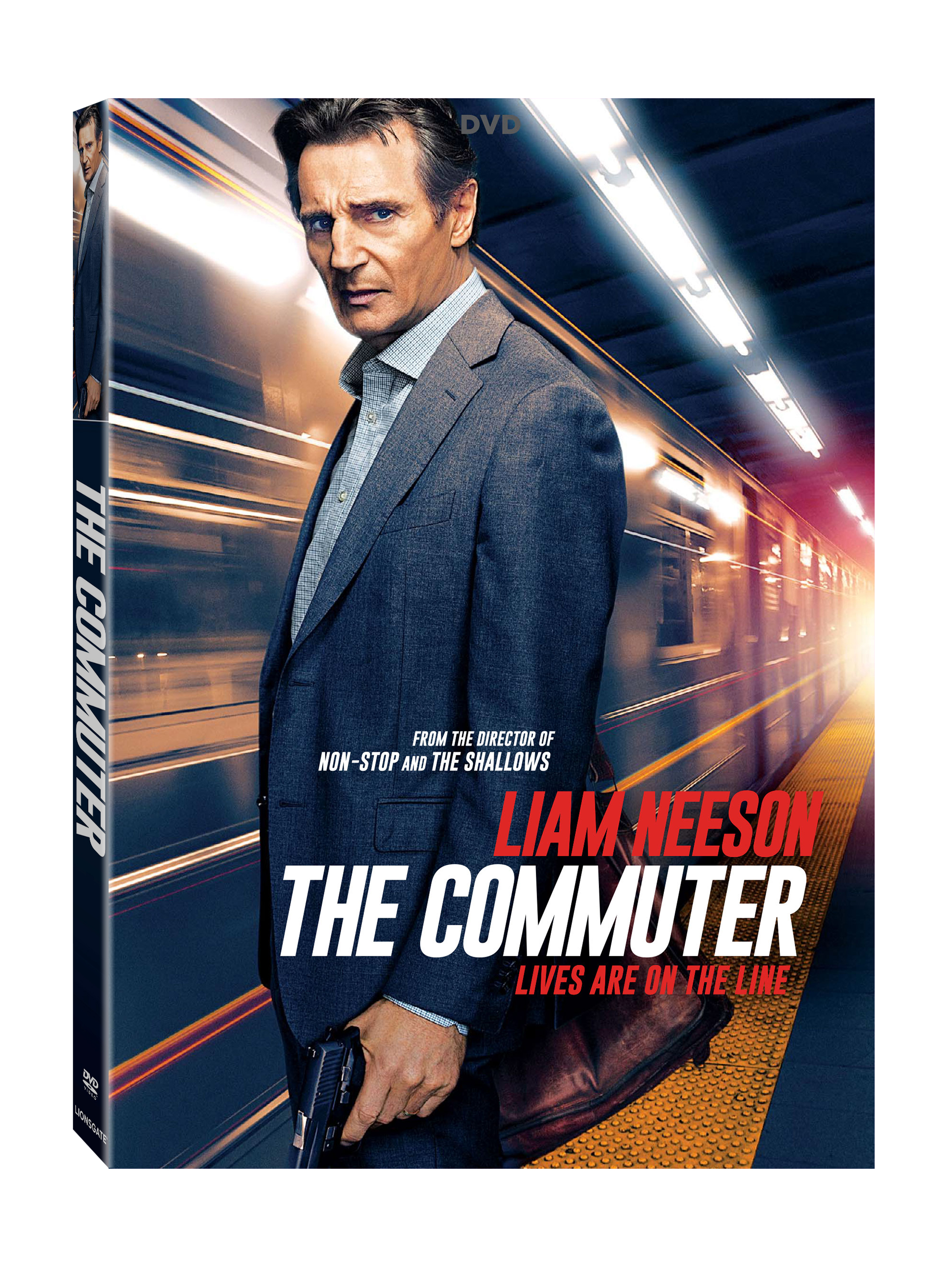 The Commuter DVD cover (Lionsgate Home Entertainment)