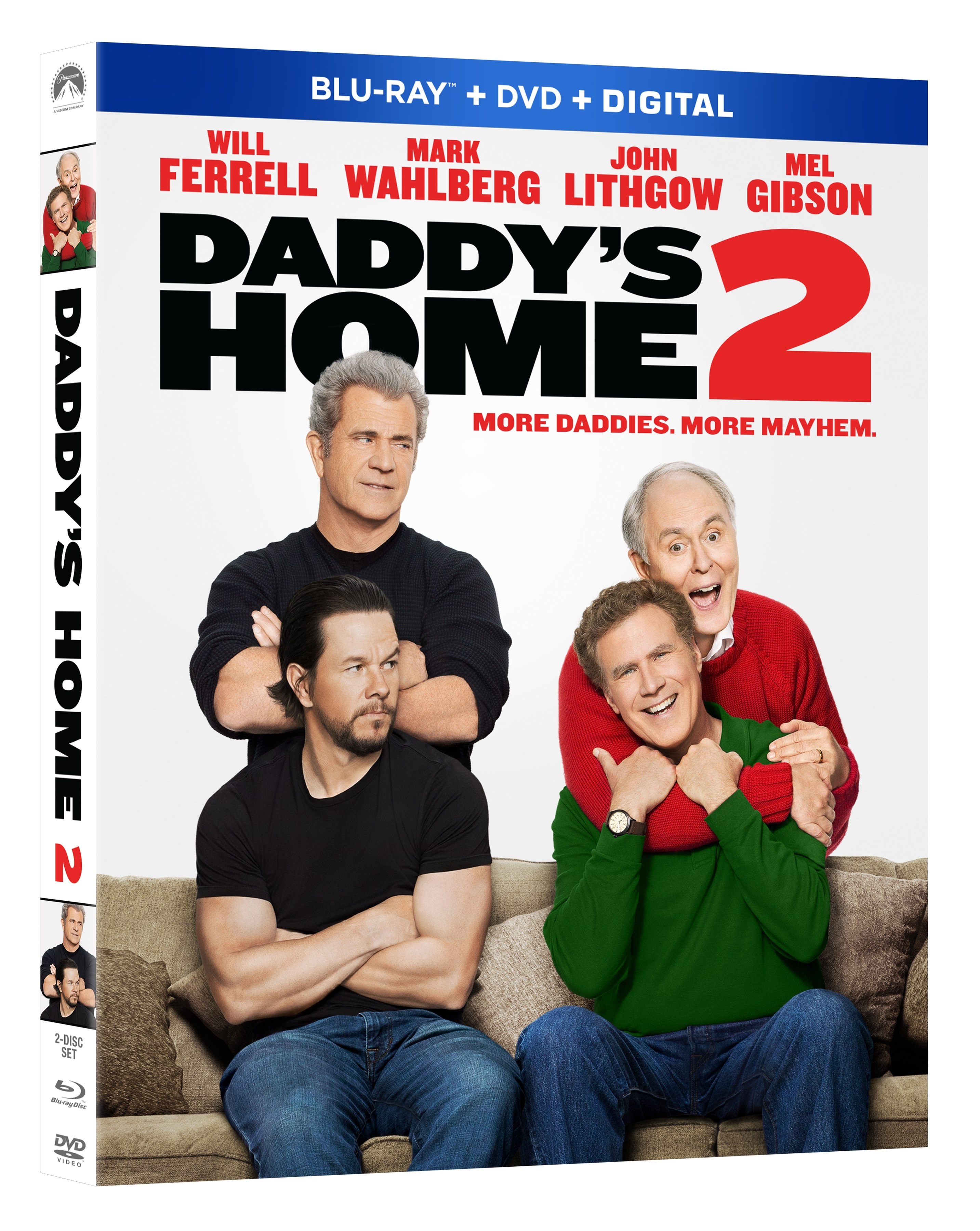 Daddy's Home 2 Blu-Ray Combo cover (Paramount Home Entertainment)