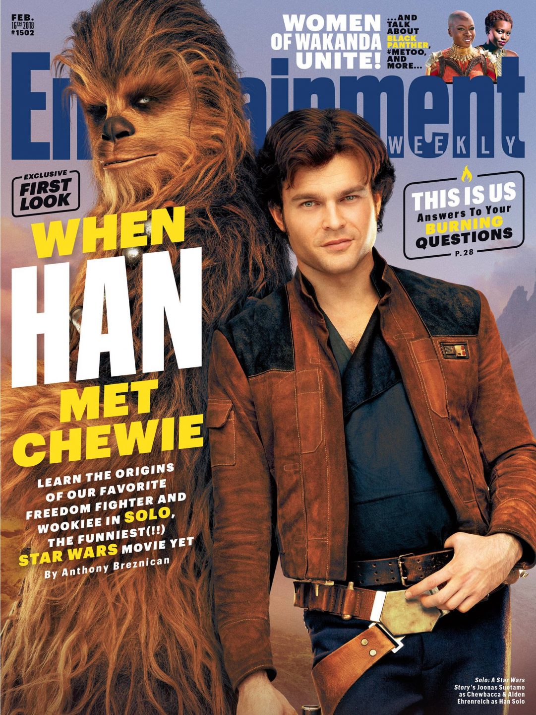 Solo: A Star Wars Story Entertainment Weekly cover
