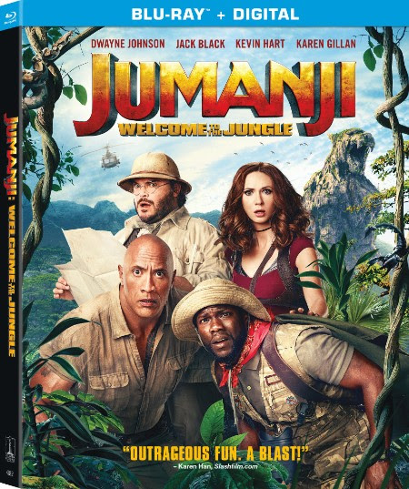 Jumanji: Welcome To The Jungle Blu-Ray Combo cover (Sony Pictures Home Entertainment)