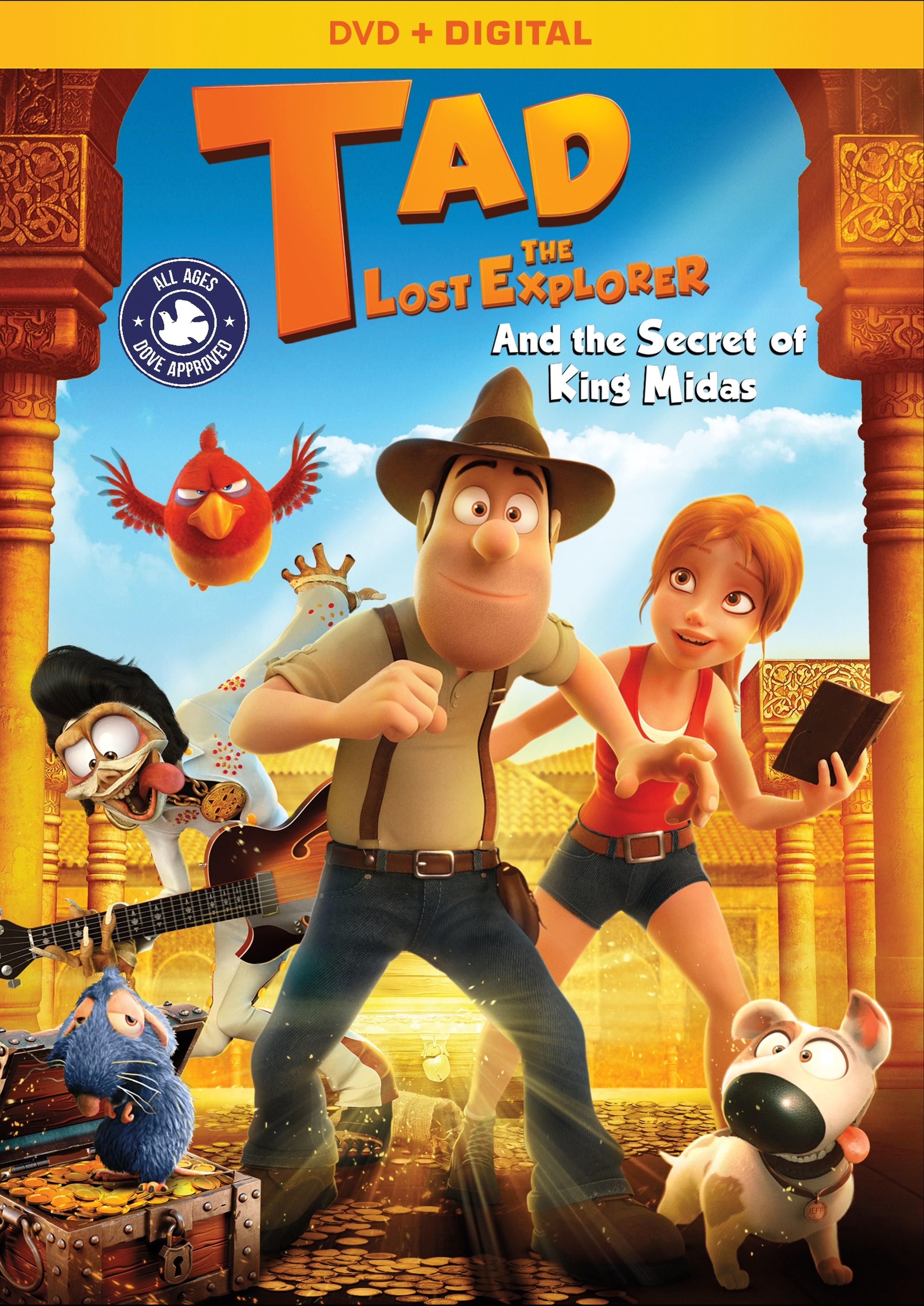 Tad The Lost Explorer And The Secret Of King Midas DVD Cover (Paramount Home Media)