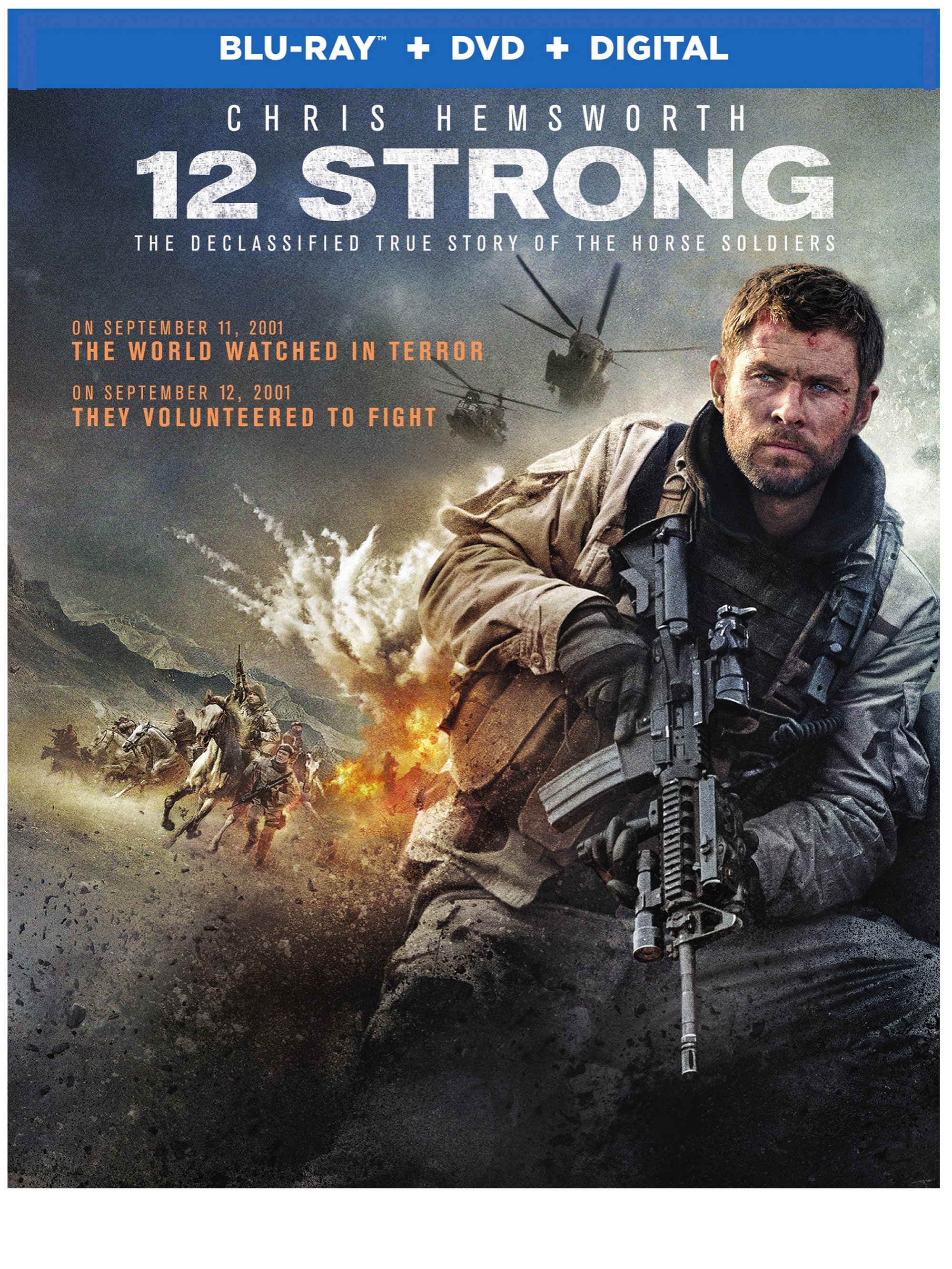 12 Strong Blu-Ray Combo Pack cover (Warner Bros. Home Entertainment)