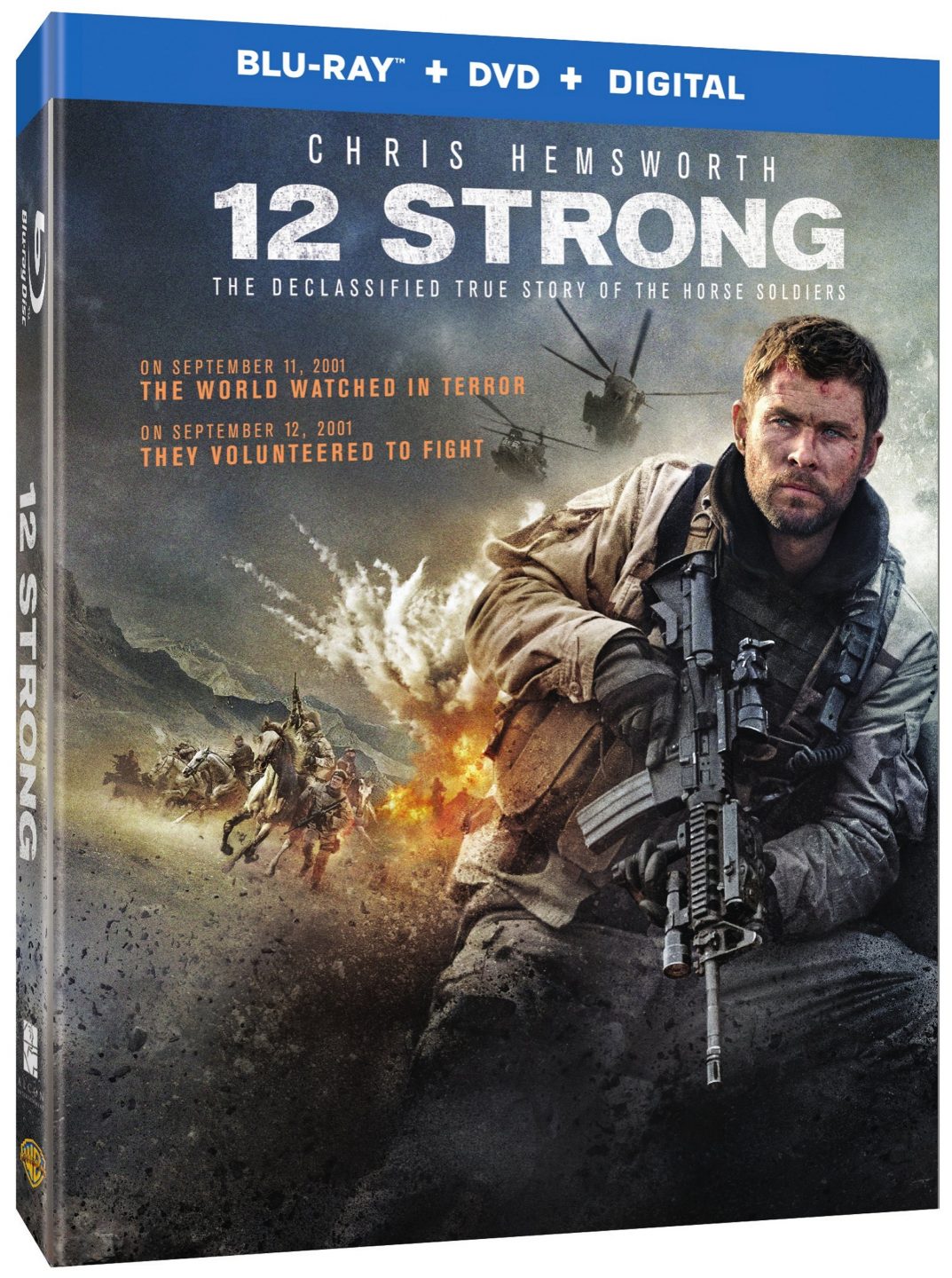 12 Strong Blu-Ray Combo Pack cover (Warner Bros. Home Entertainment)