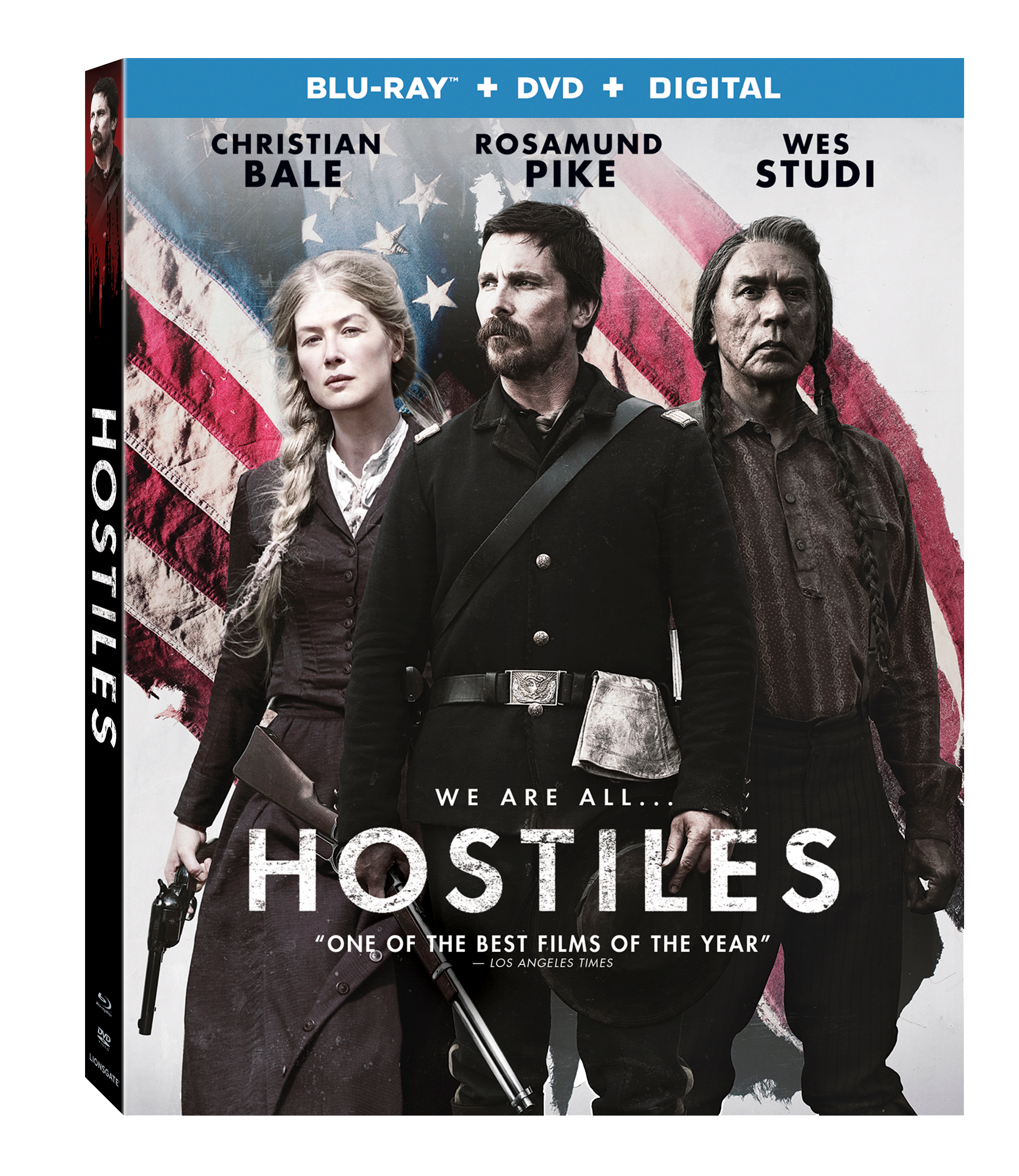 Hostiles Blu-Ray Combo Pack Cover (Lionsgate Home Entertainment)