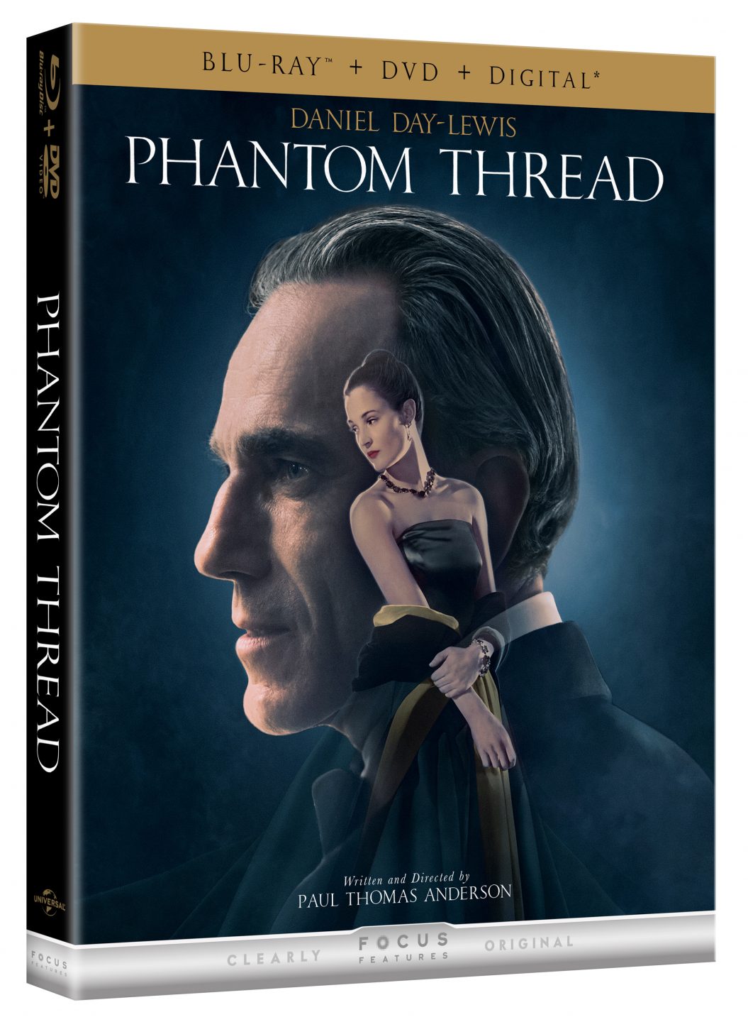 Phantom Thread Blu-Ray Combo Pack cover (Universal Pictures Home Entertainment)