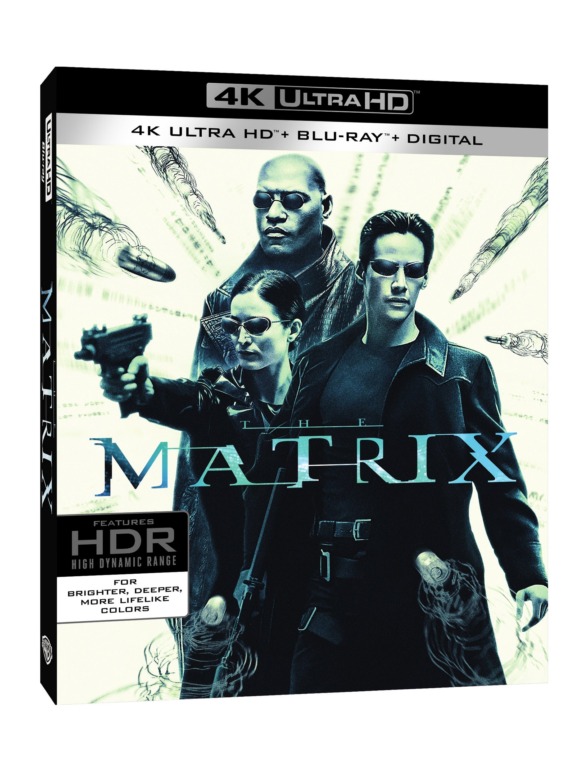 The Matrix 4K Ultra HD/Blu-Ray/DVD Combo cover (Warner Bros. Home Entertainment)