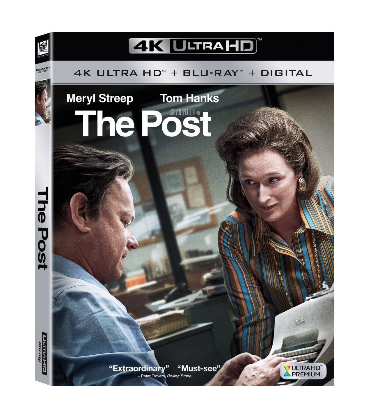 The Post 4K Ultra HD/Blu-Ray/DVD/Digital HD cover (20th Century Fox Home Entertainment)