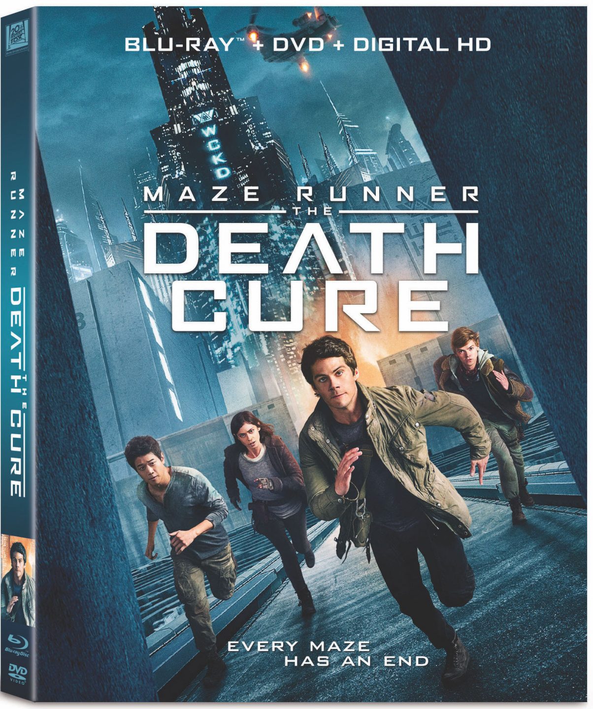 Maze Runner: The Death Cure Blu-Ray Combo Cover (20th Century Fox Home Entertainment)