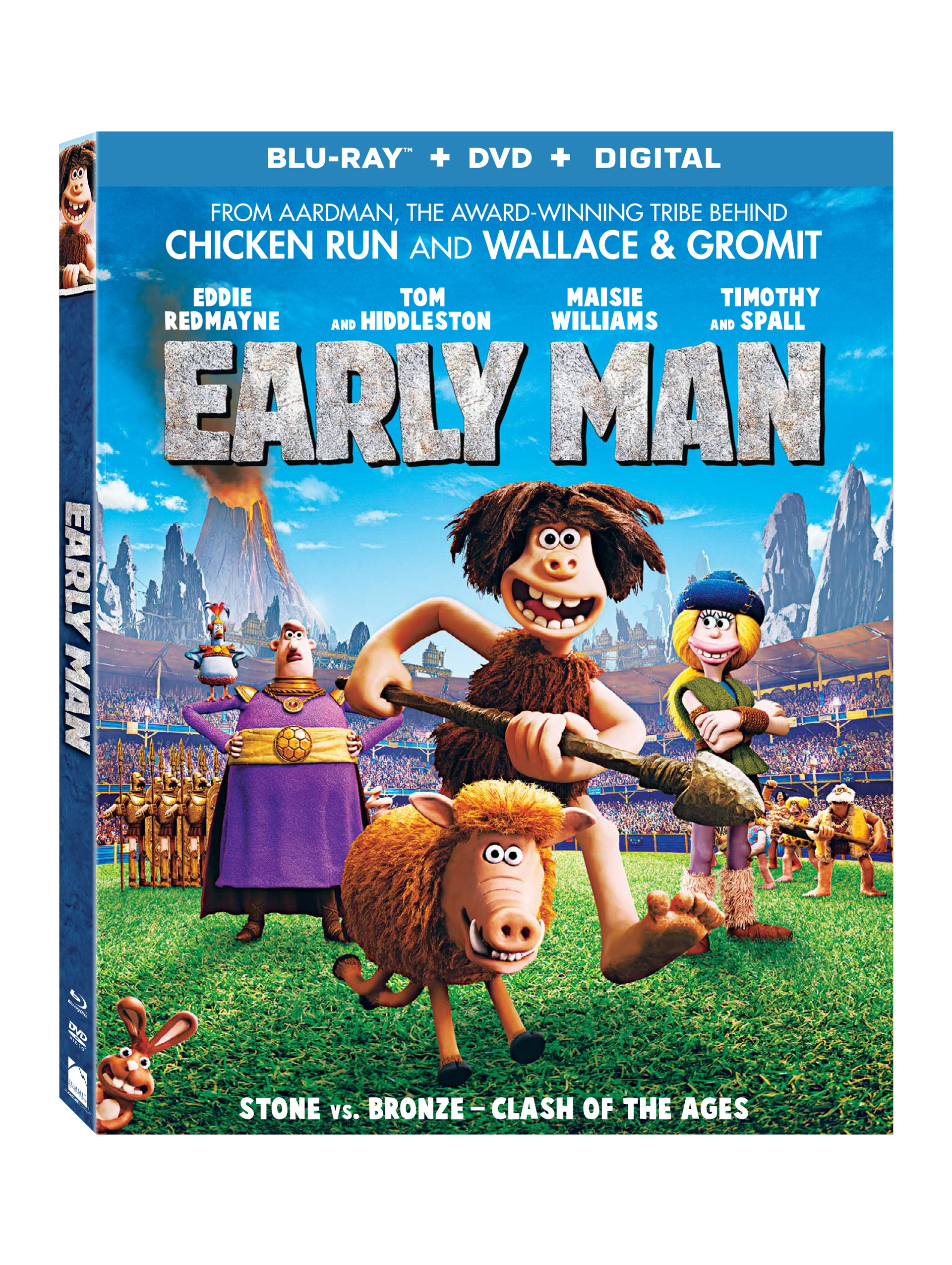 Early Man BluRay Combo Pack cover (Lionsgate Home Entertainment)