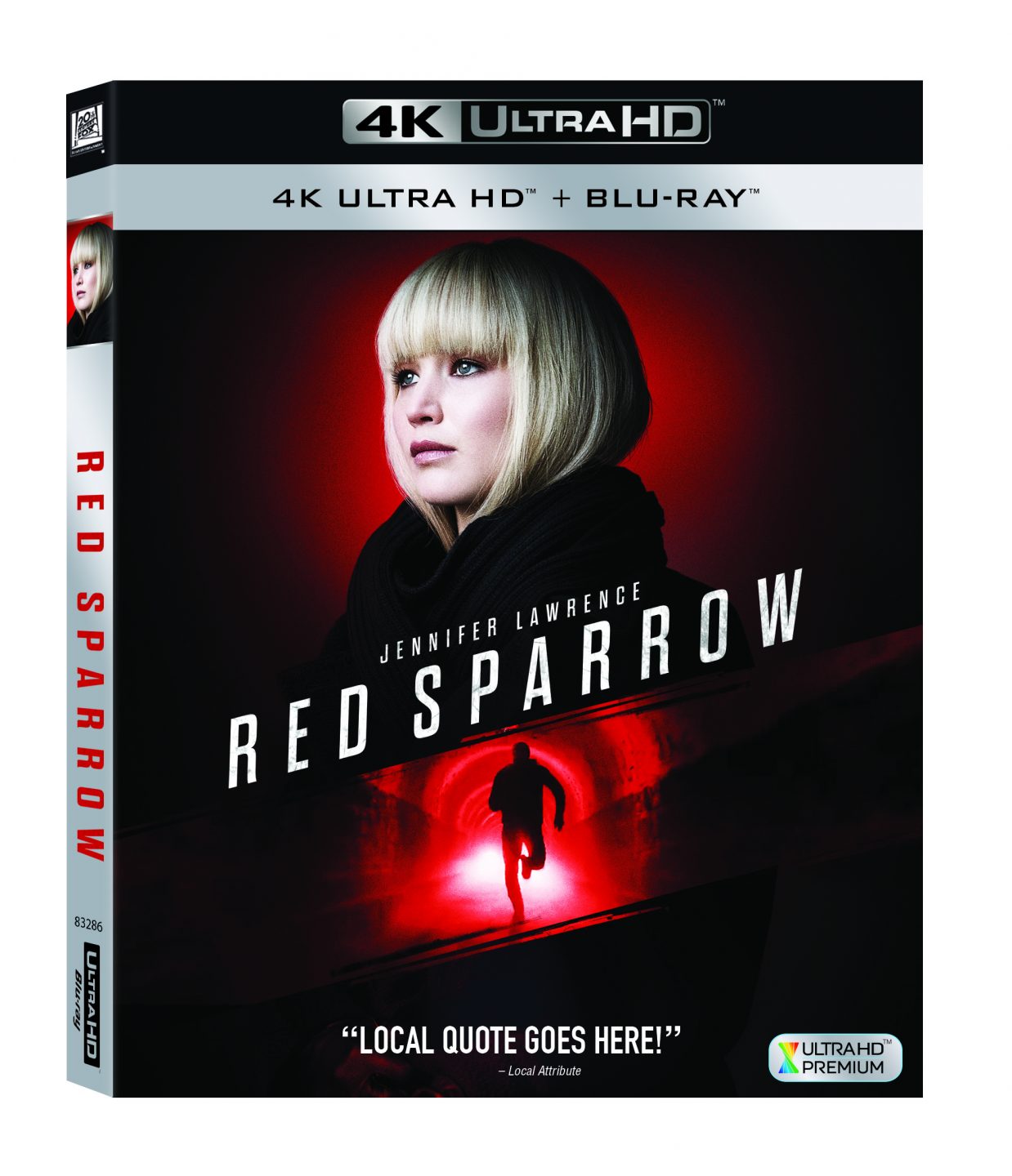 Red Sparrow 4K Ultra HD Combo Pack cover (20th Century Fox Home Entertainment)