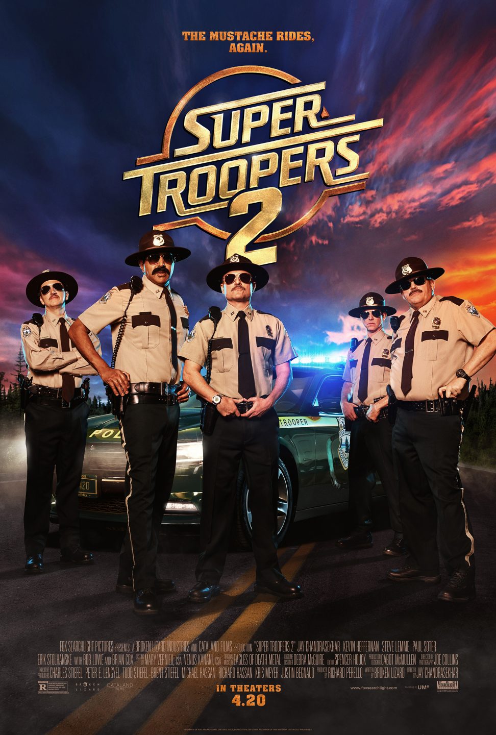 Super Troopers 2 poster (Fox Searchlight)
