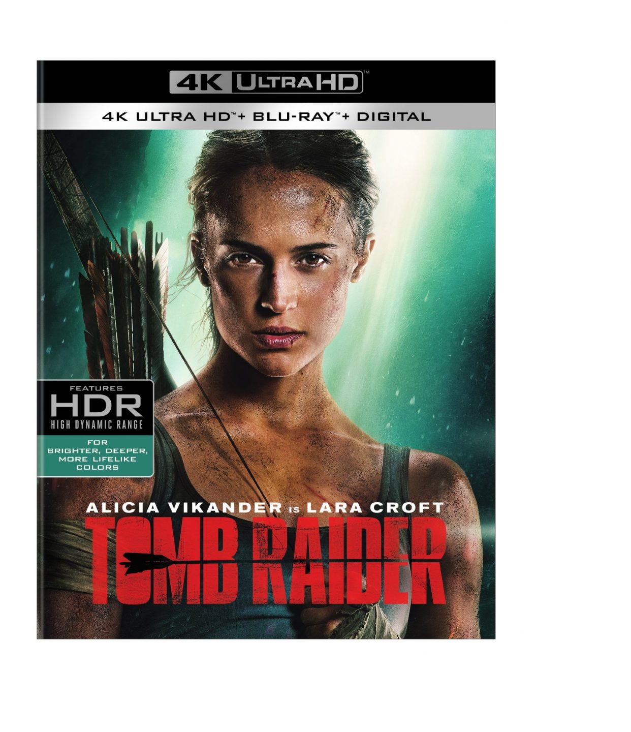 Tomb Raider 4K Ultra HD Combo Pack cover (Warner Bros. Home Entertainment/MGM Pictures)