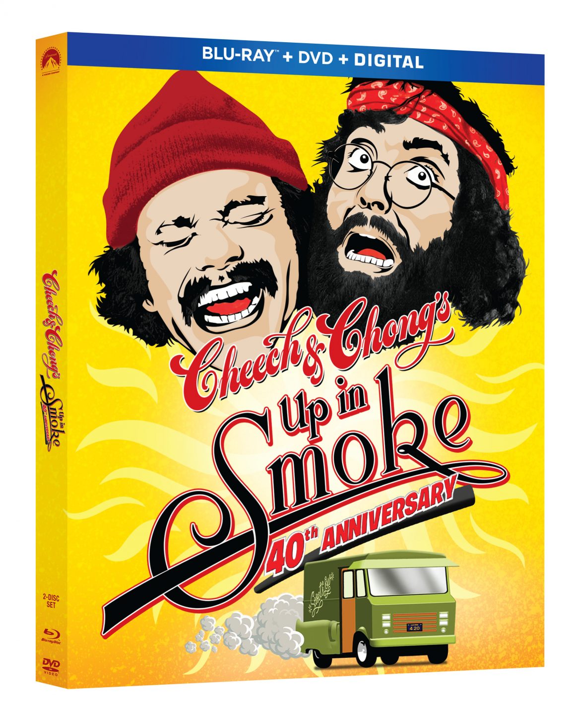 Up In Smoke 40th Anniversary Special Edition Blu-Ray cover (Paramount Home Entertainment)