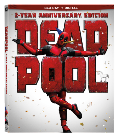 Deadpool 2-Year Anniversary Edition Blu-Ray Combo Pack cover (20th Century Fox Home Entertainment)