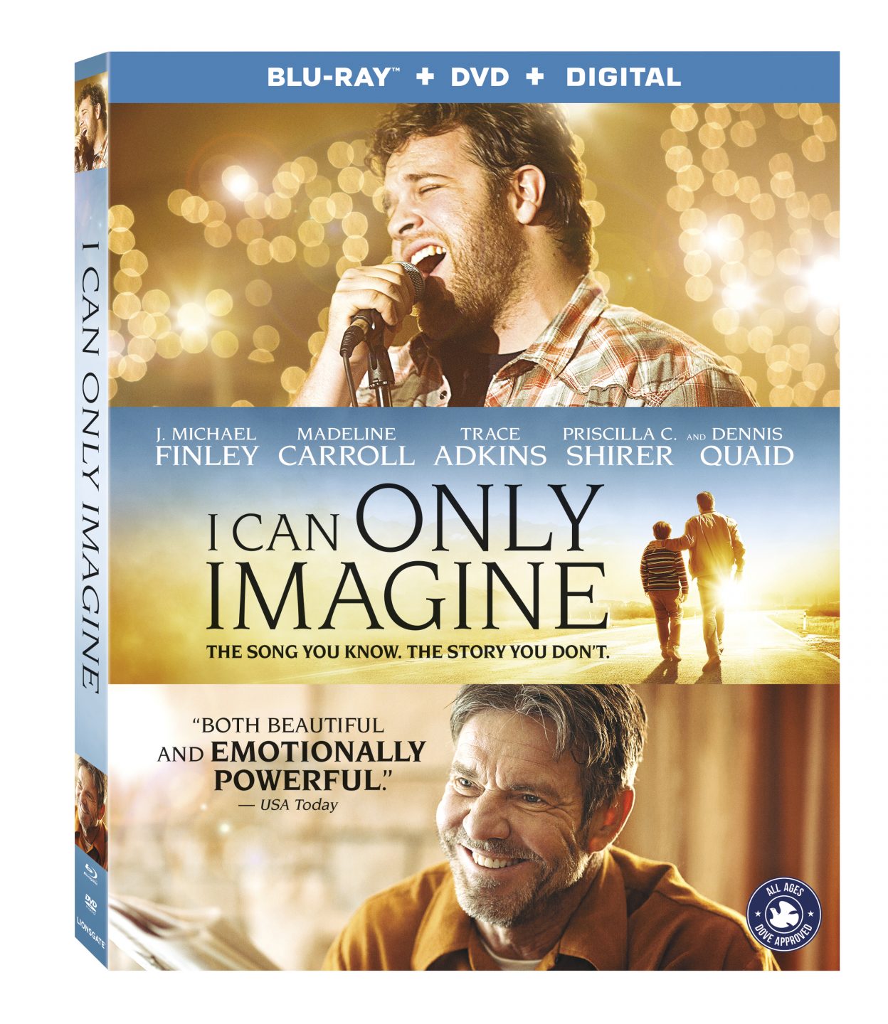 I Can Only Imagine Blu-Ray Combo Pack cover (Lionsgate Home Entertainment)