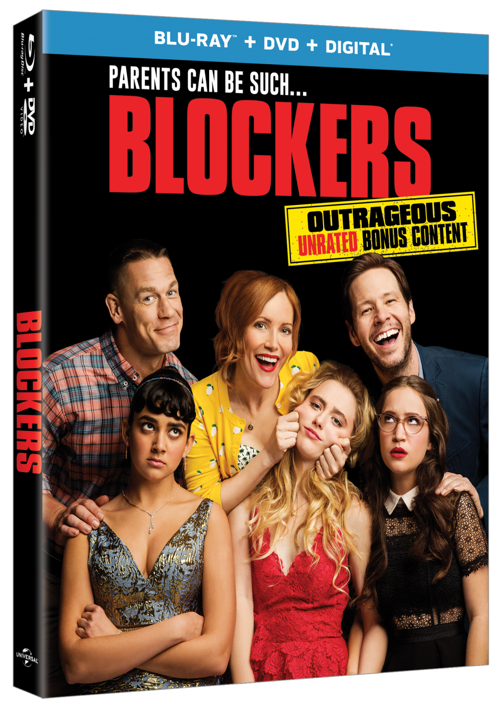 BLOCKERS Blu-Ray Combo Pack cover (Universal Pictures Home Entertainment)