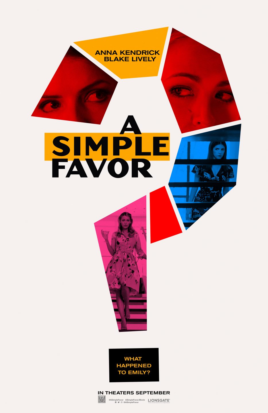 A Simple Favor poster (Lionsgate)