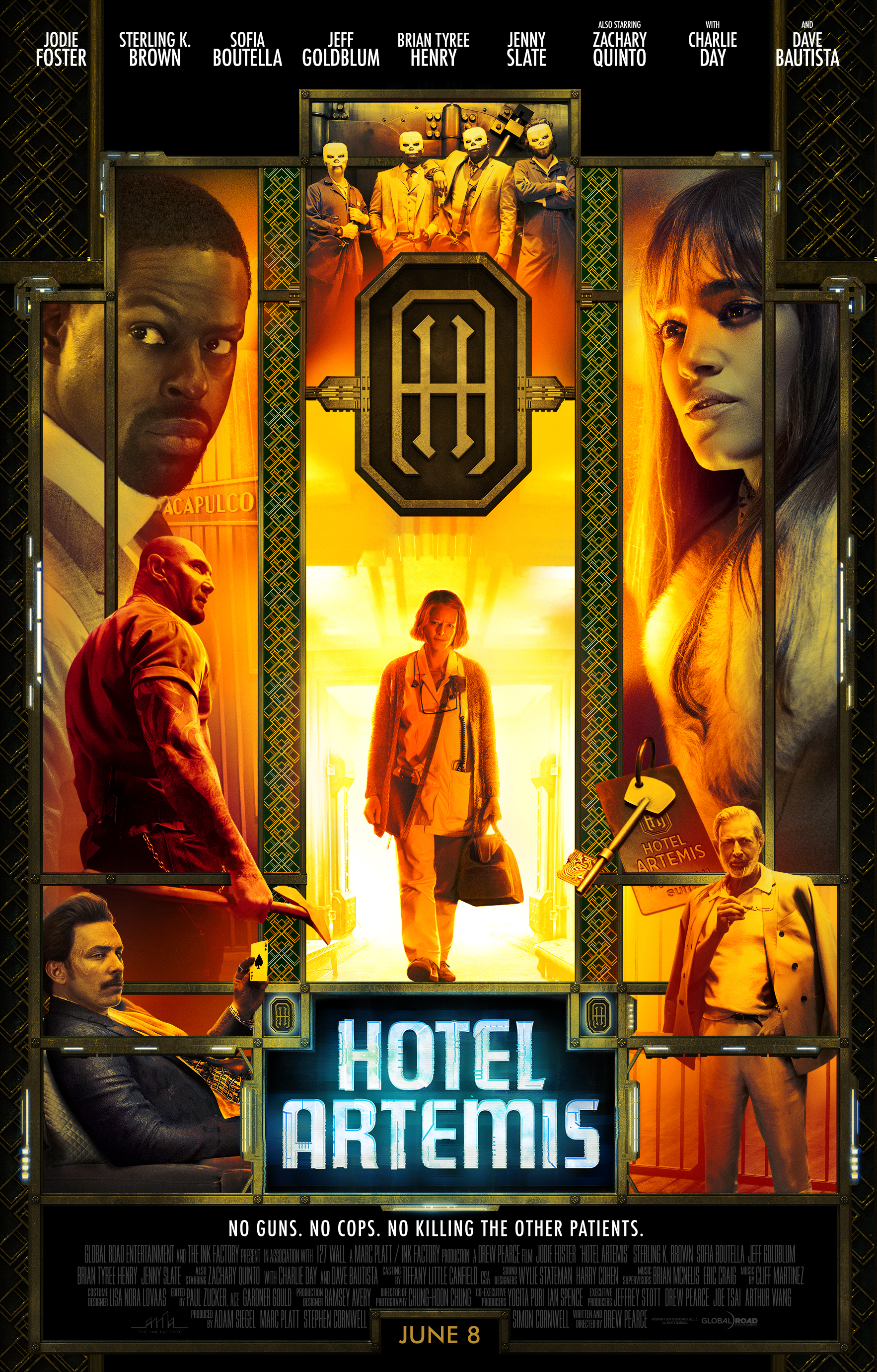 Hotel Artemis poster (Global Road Entertainment)