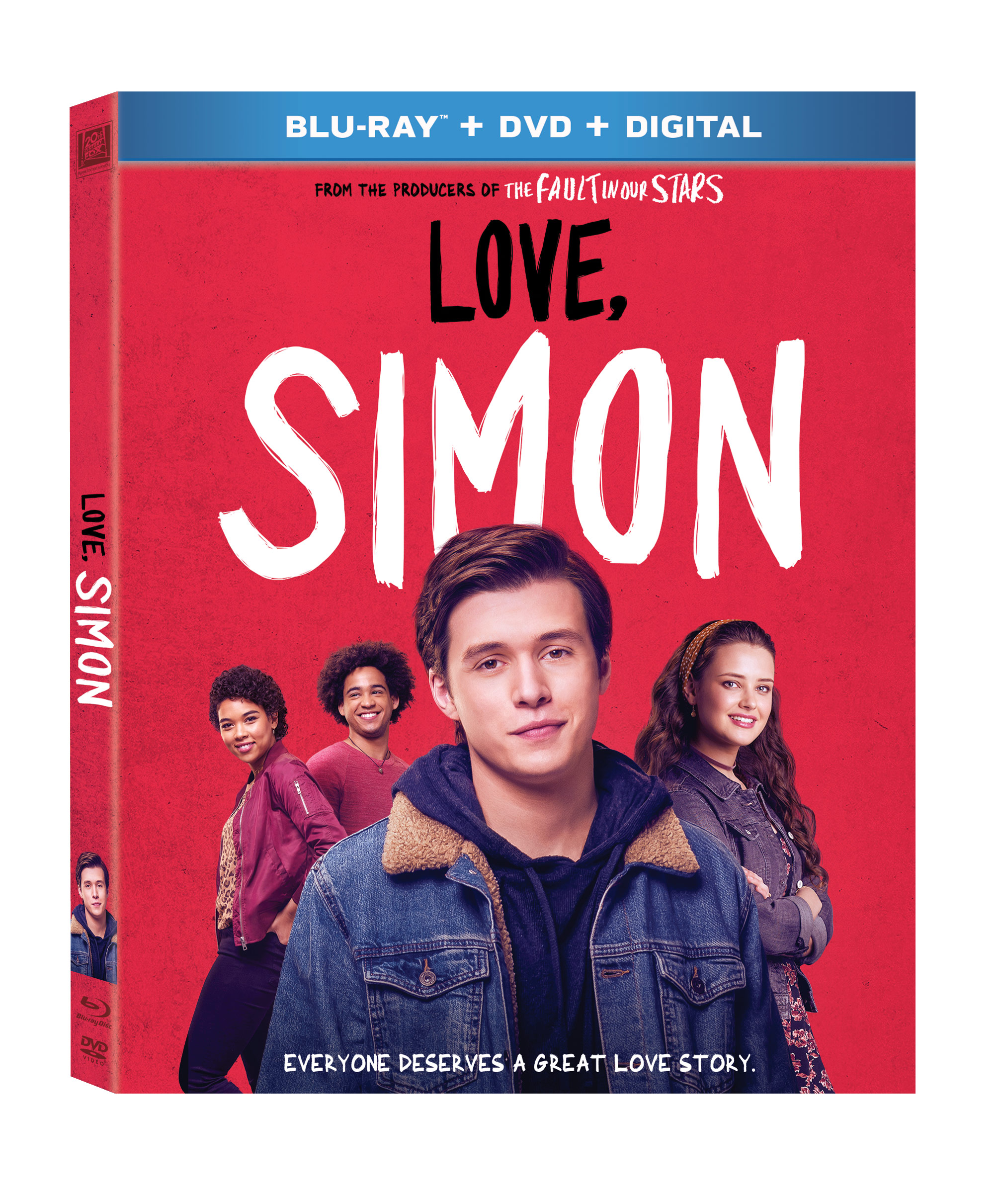 Love, Simon Blu-Ray Combo Pack cover (20th Century Fox Home Entertainment)