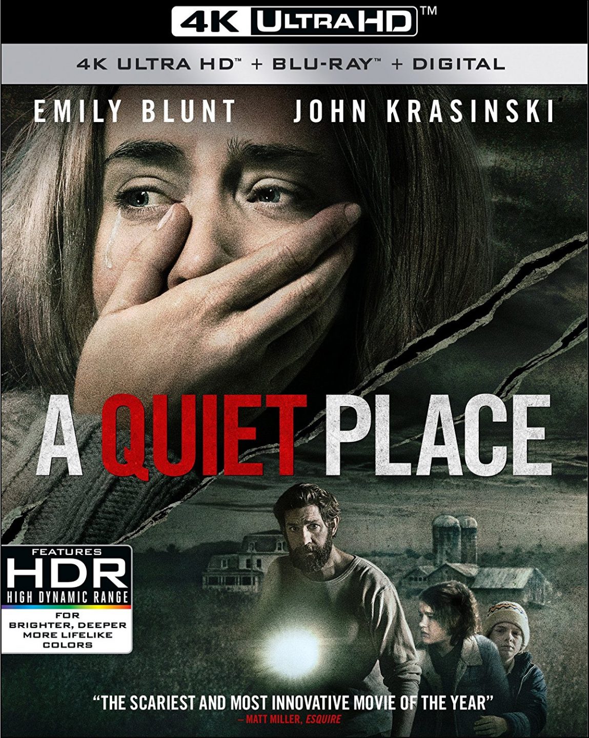 A Quiet Place 4K Ultra HD cover (Paramount Home Entertainment)