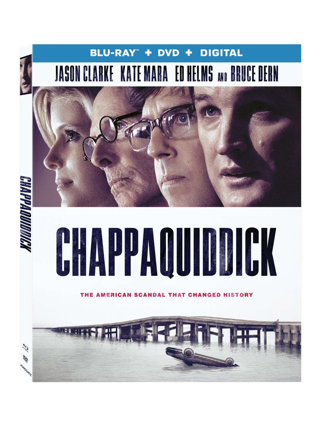 Chappaquiddick Blu-Ray Combo Pack cover (Lionsgate Home Entertainment)