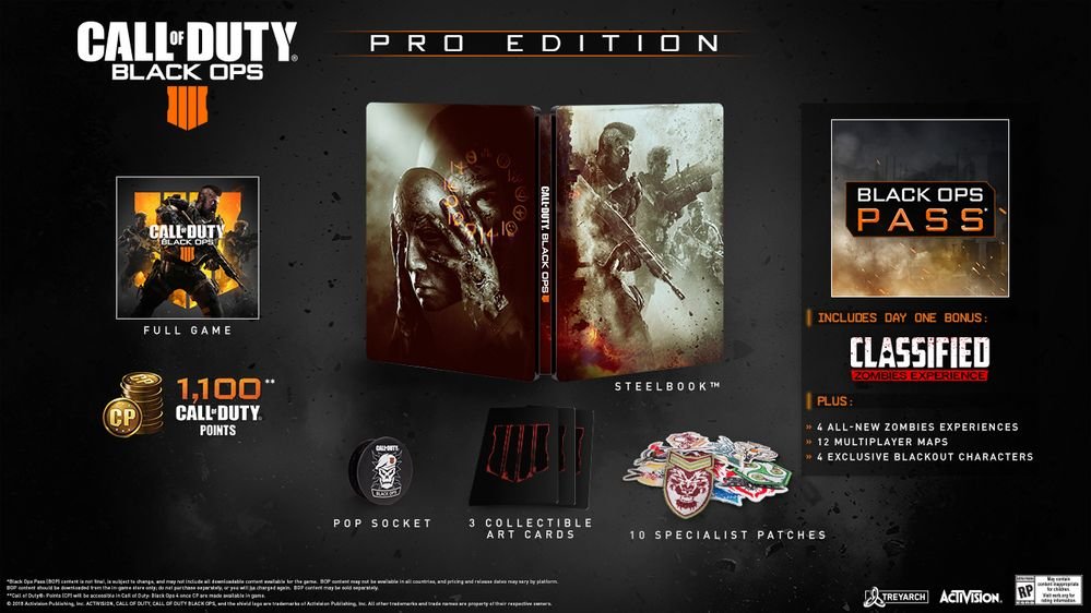 Call Of Duty: Black Ops 4 Pro Edition (Activision)