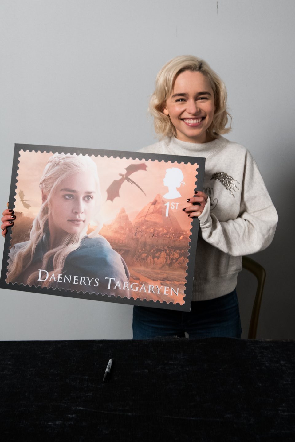 Game Of Thrones Royal Mail charity Emilia Clarke