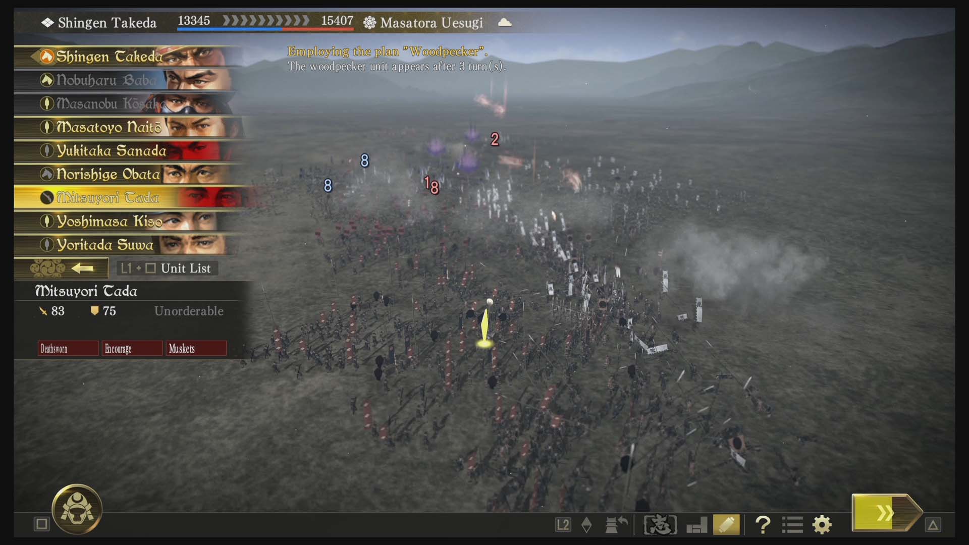 Nobunaga's Ambition: Taishi screencap (Koei Tecmo)
