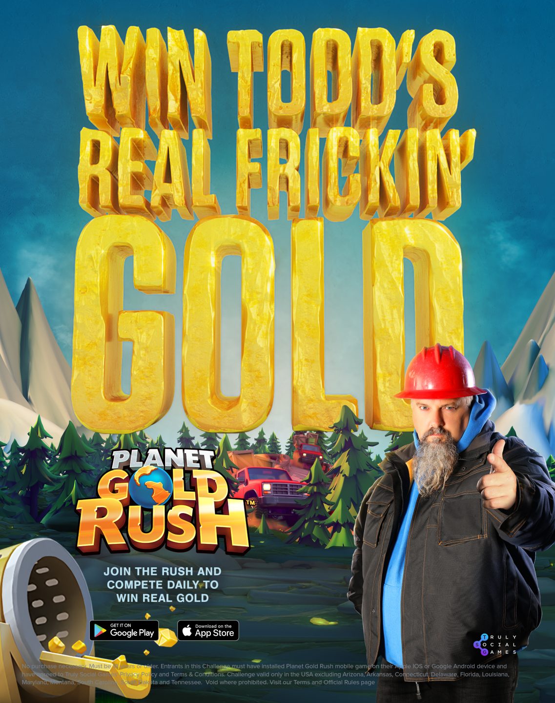 Planet Gold Rush poster (Truly Social Games)