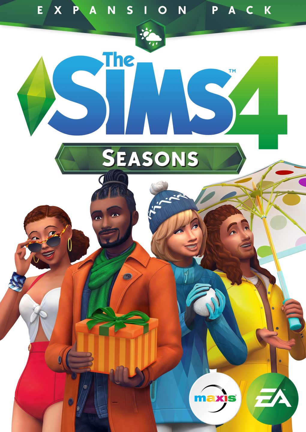 The Sims 4 Seasons Expansion Pack cover (EA)