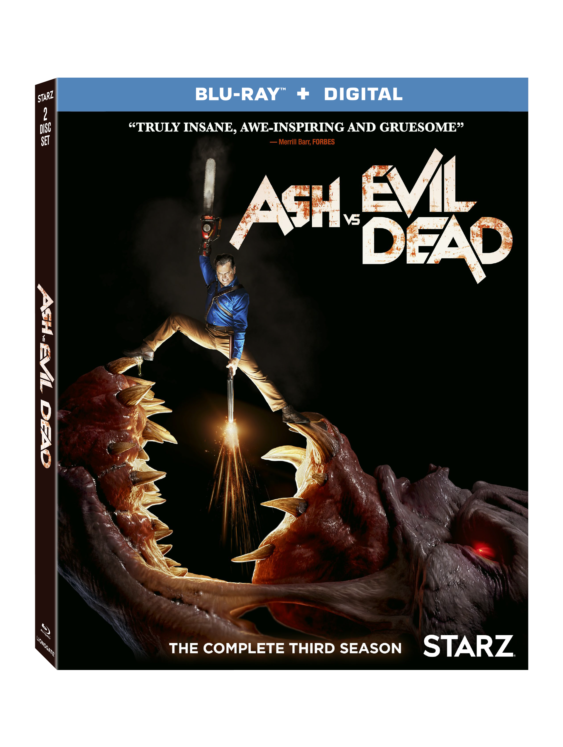 Ash vs. Evil Dead: Season 3 Blu-Ray Combo Pack Cover (Lionsgate Home Entertainment)