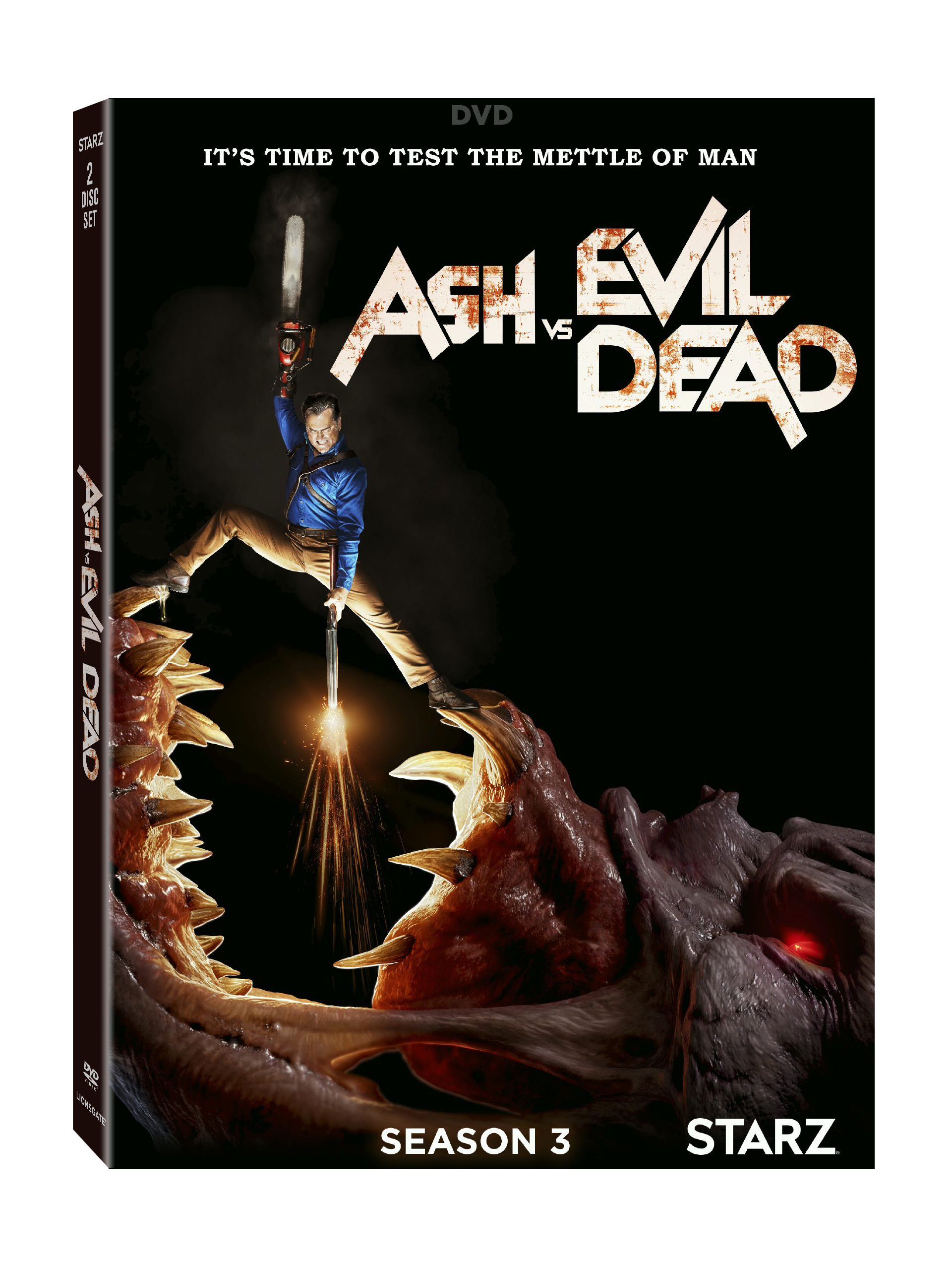 Ash vs. Evil Dead: Season 3 DVD Cover (Lionsgate Home Entertainment)