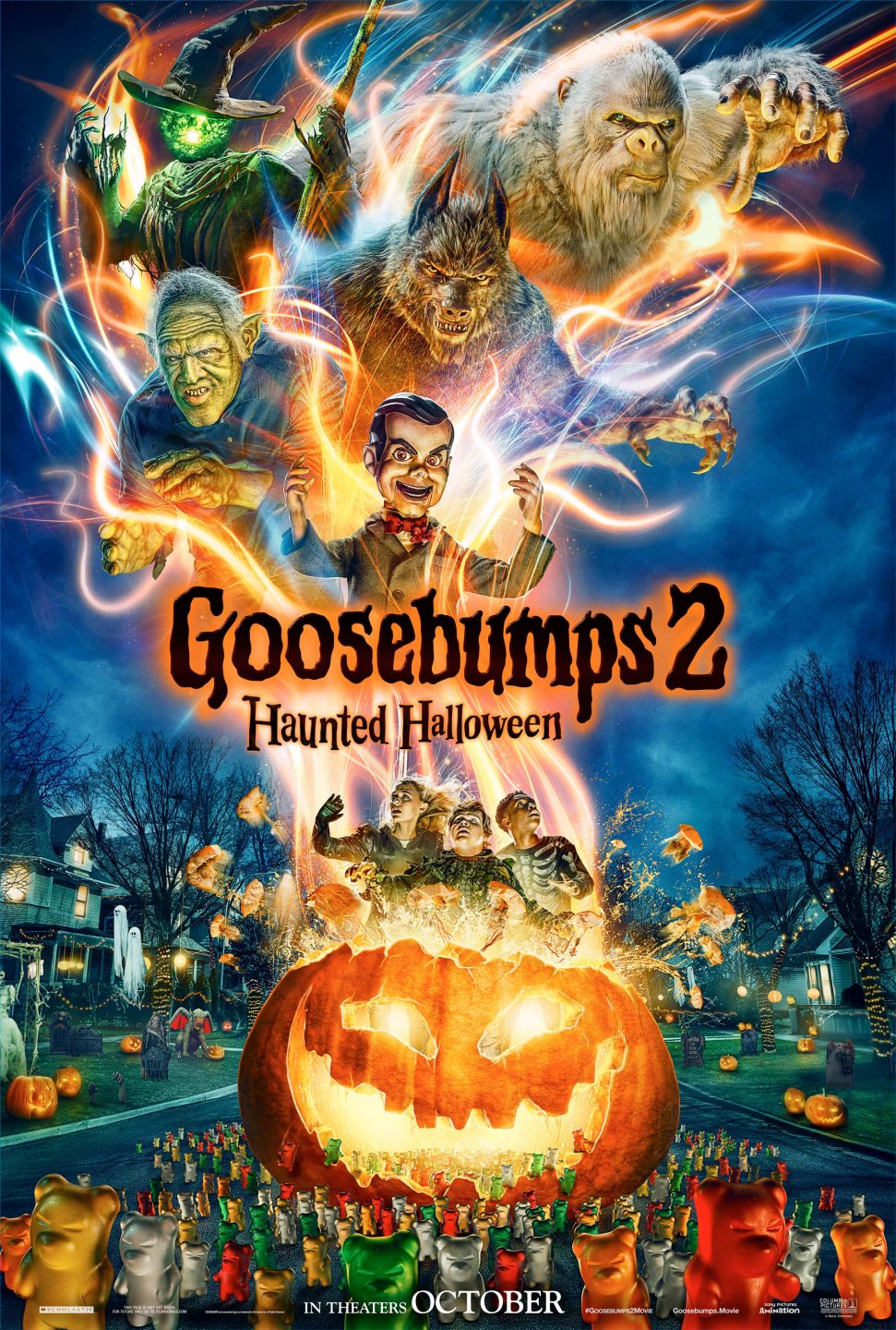 Goosebumps 2: Haunted Halloween poster (Sony Pictures)