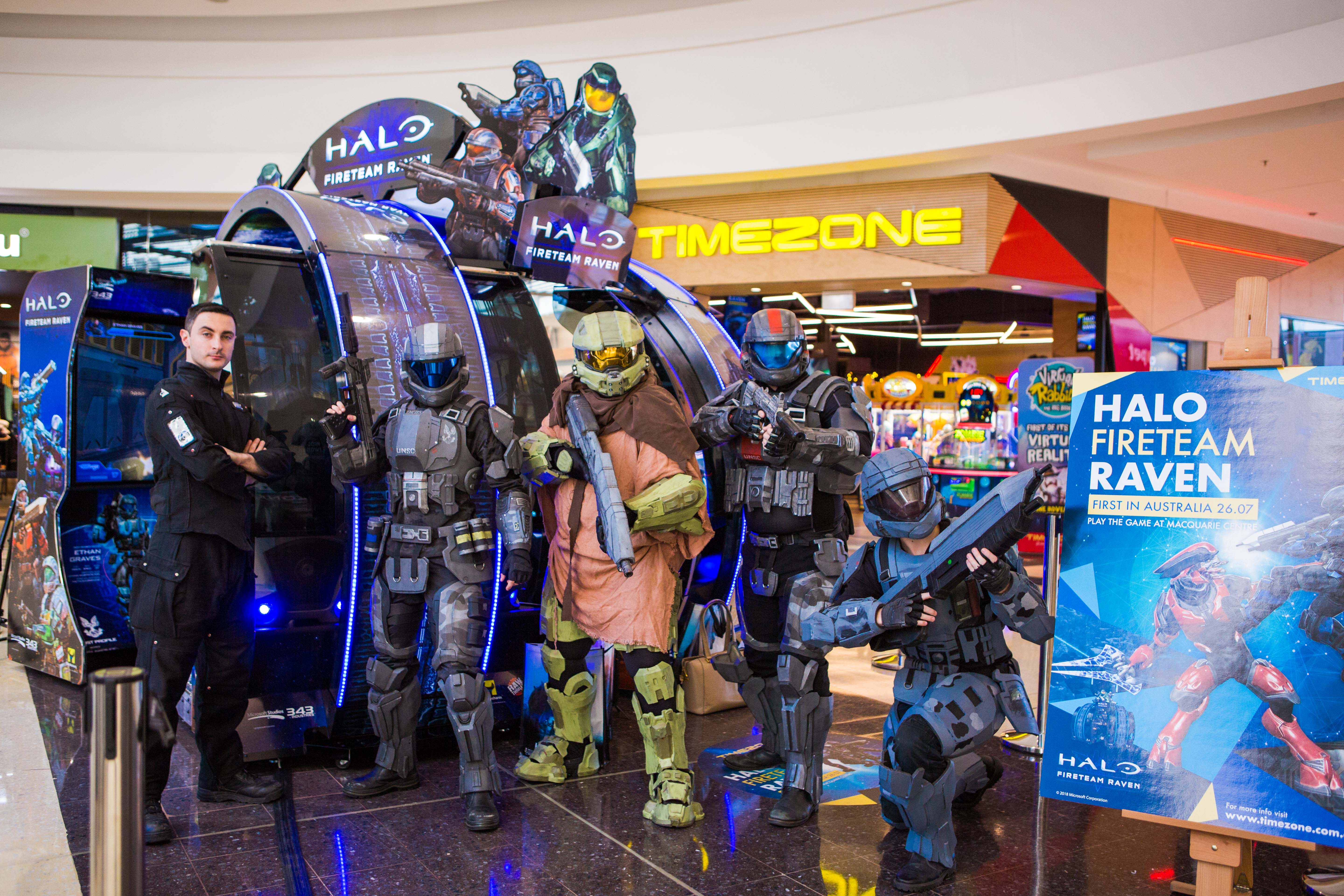 405th Regiment at Halo Launch at Timezone Macquarie Shopping Centre