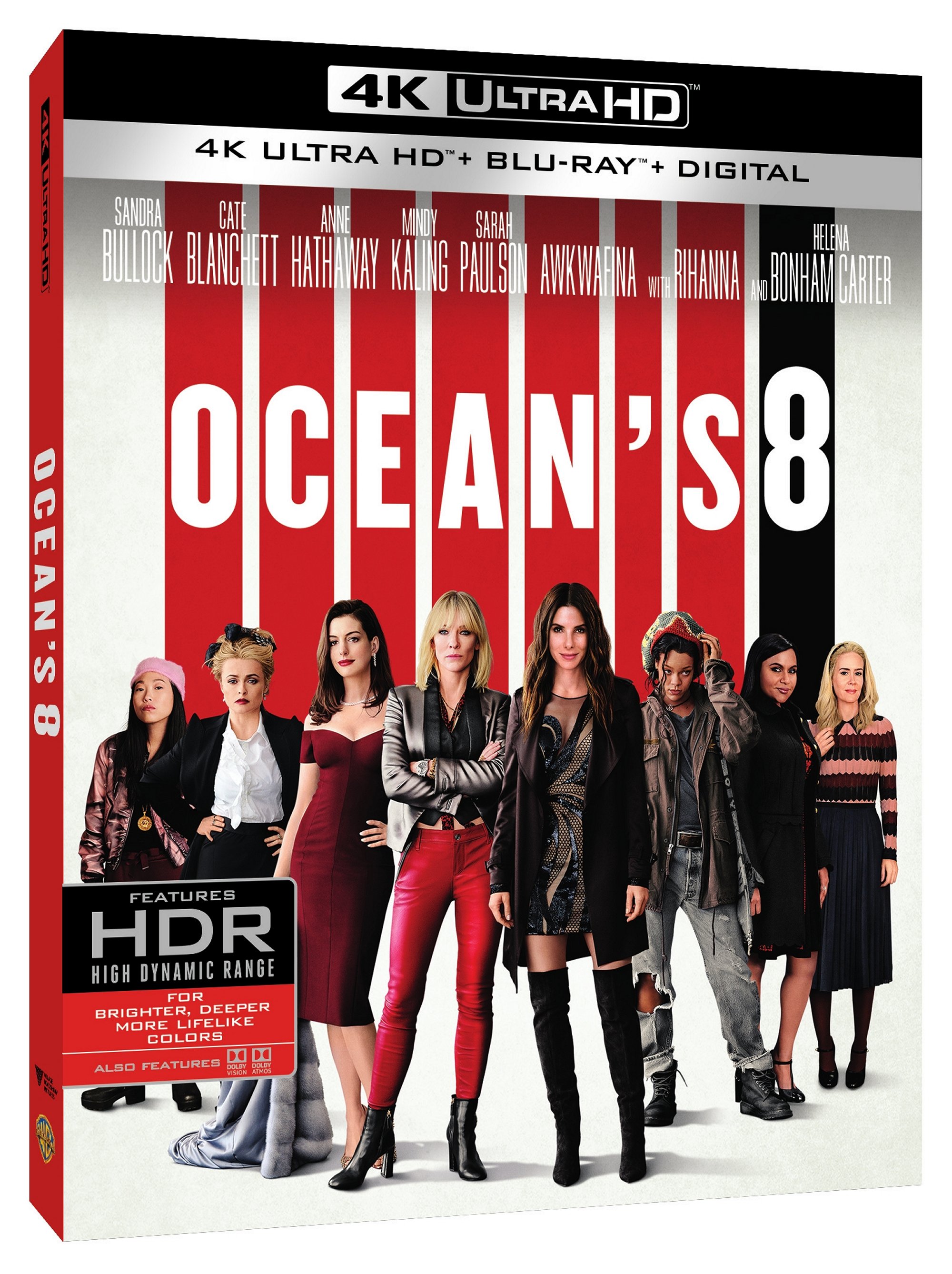 Ocean's 8 4K Ultra HD cover (Warner Bros. Home Entertainment)