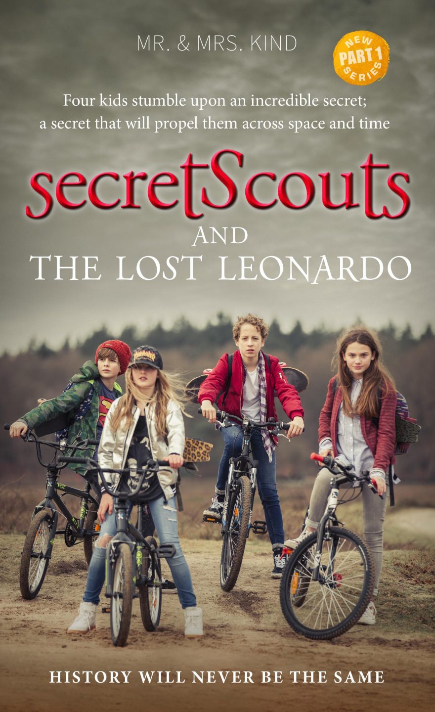 Secret Scouts and The Lost Leonardo cover (Mr. & Mrs. Kind)