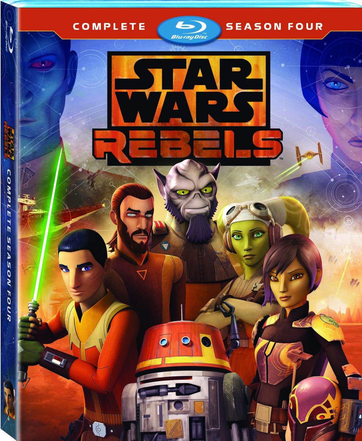 Star Wars Rebels: The Complete Fourth Season Blu-Ray Combo Pack cover (Lucasfilm/Walt Disney Studios Home Entertainment)