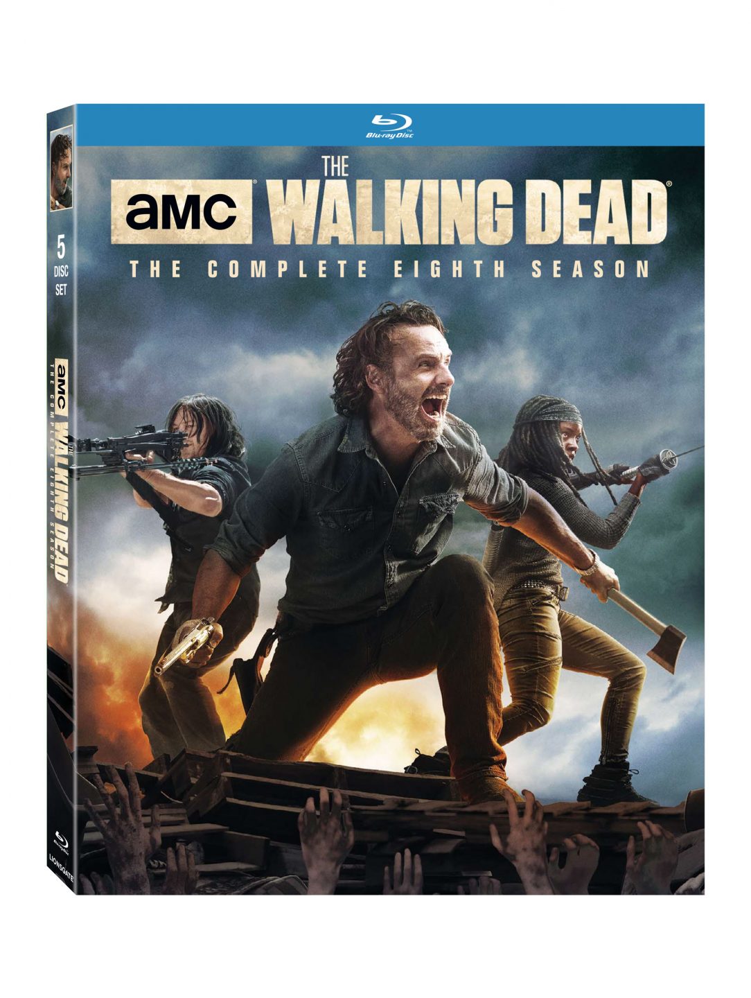 The Walking Dead Season 8 Blu-Ray Combo Pack cover (Lionsgate Home Entertainment)