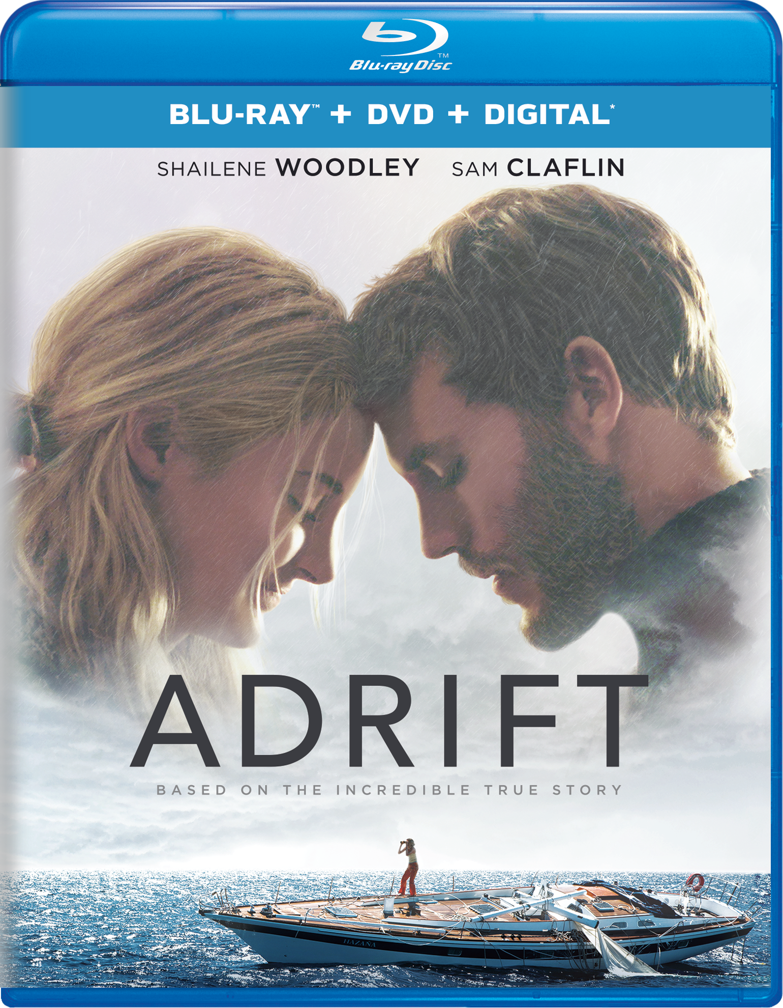 Adrift Blu-Ray Combo Pack cover (Universal Pictures Home Entertainment)