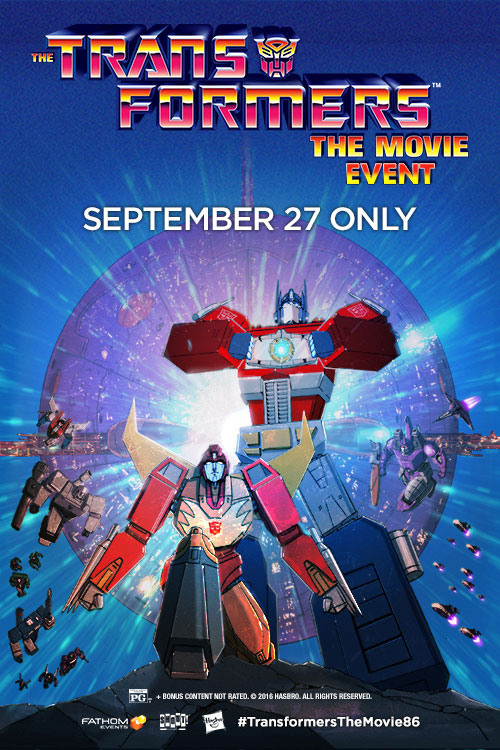 Transformers: The Movie poster (Shout! Factory/Fathom Events)